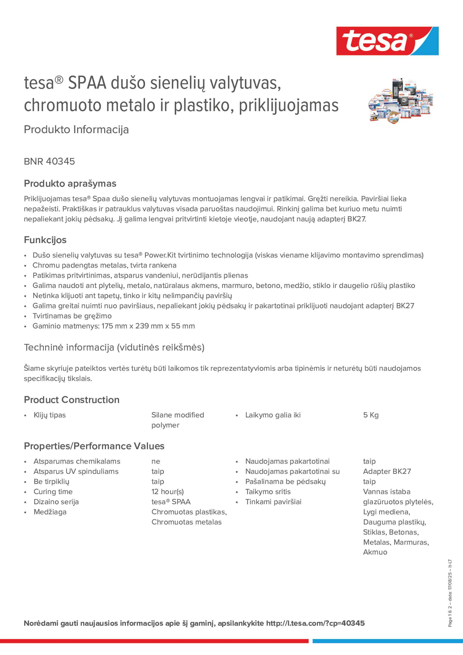 Product information_tesa® 40345_lt-LT