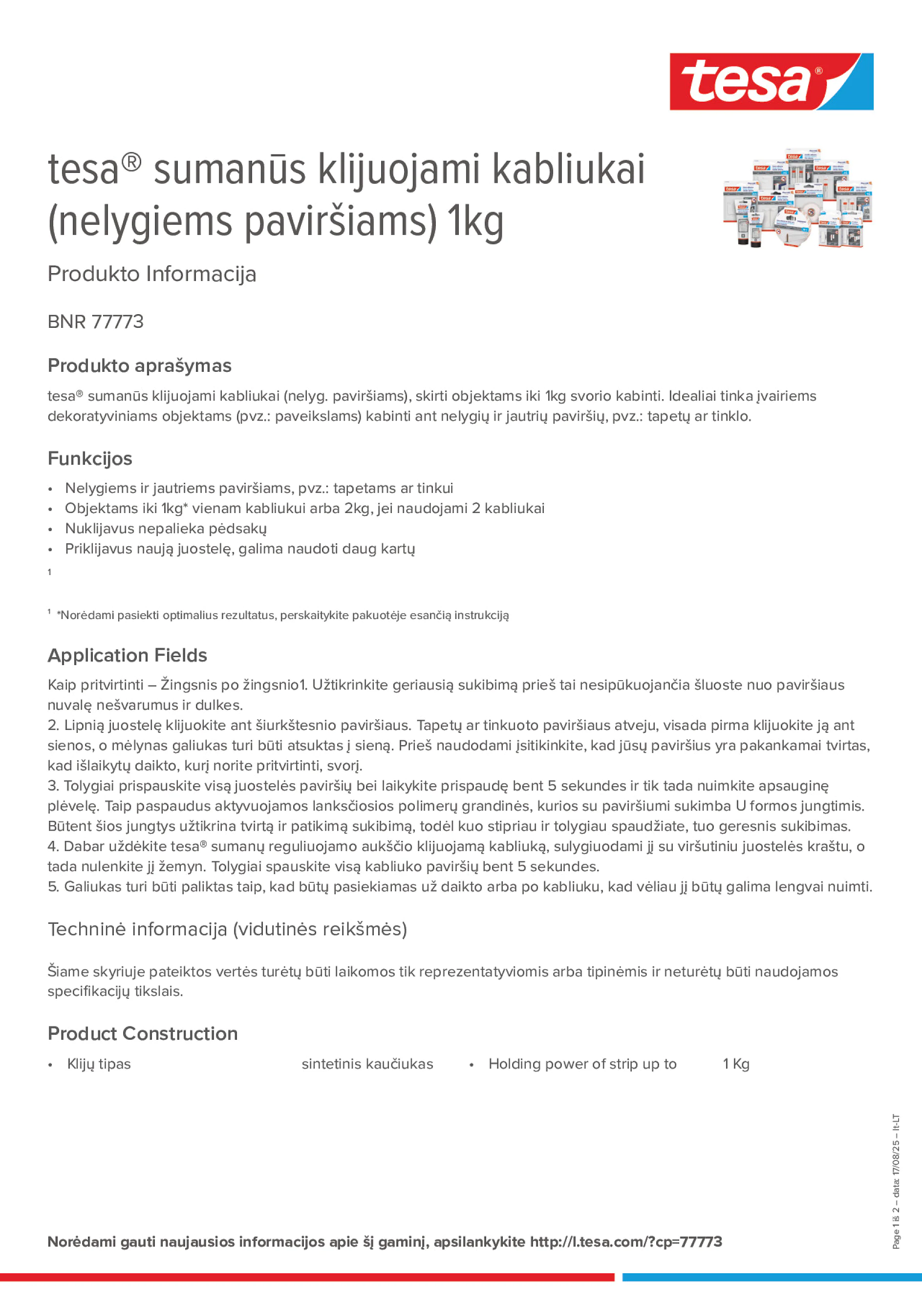 Product information_tesa® 77773_lt-LT