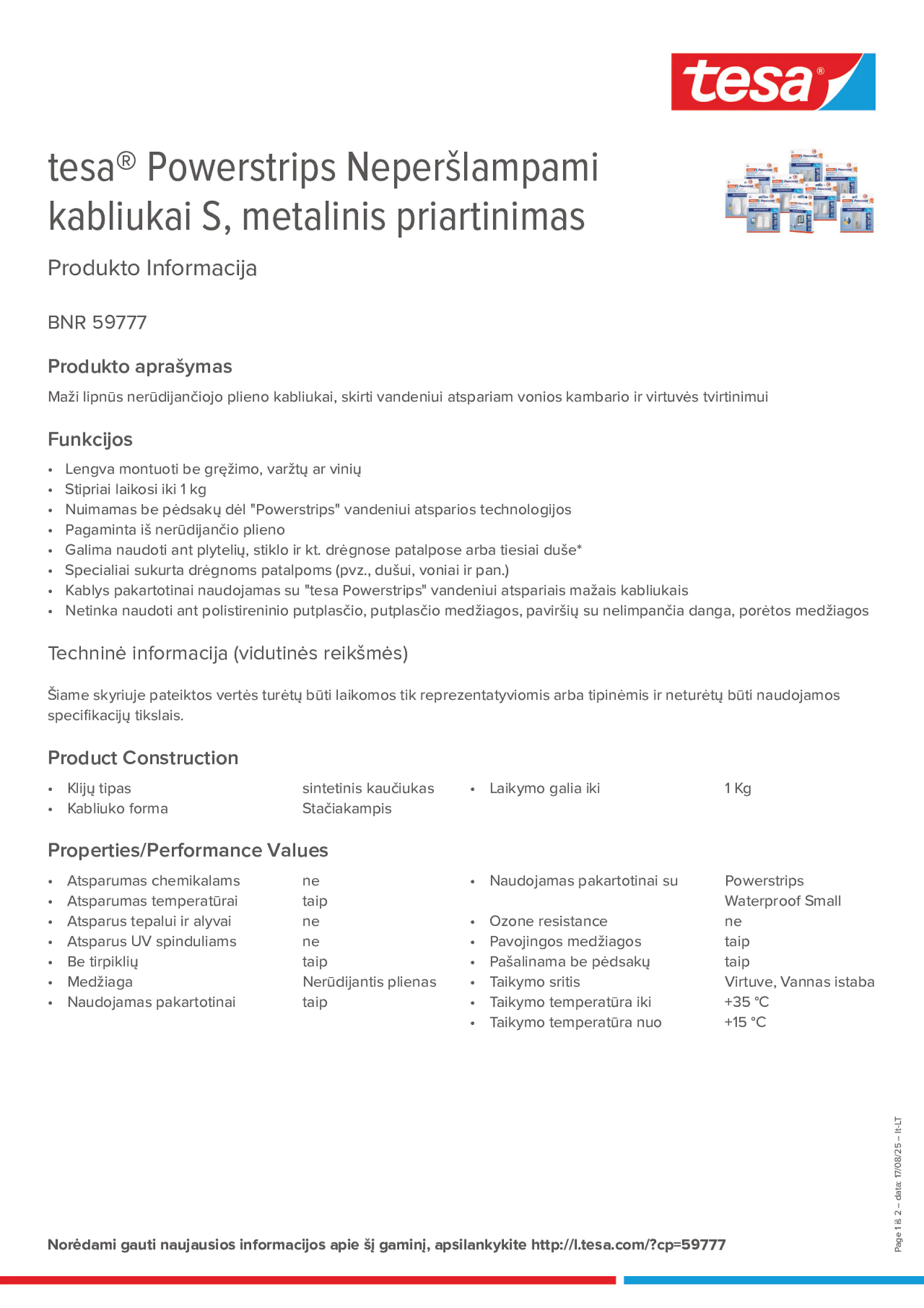 Product information_tesa® Powerstrips 59777_lt-LT