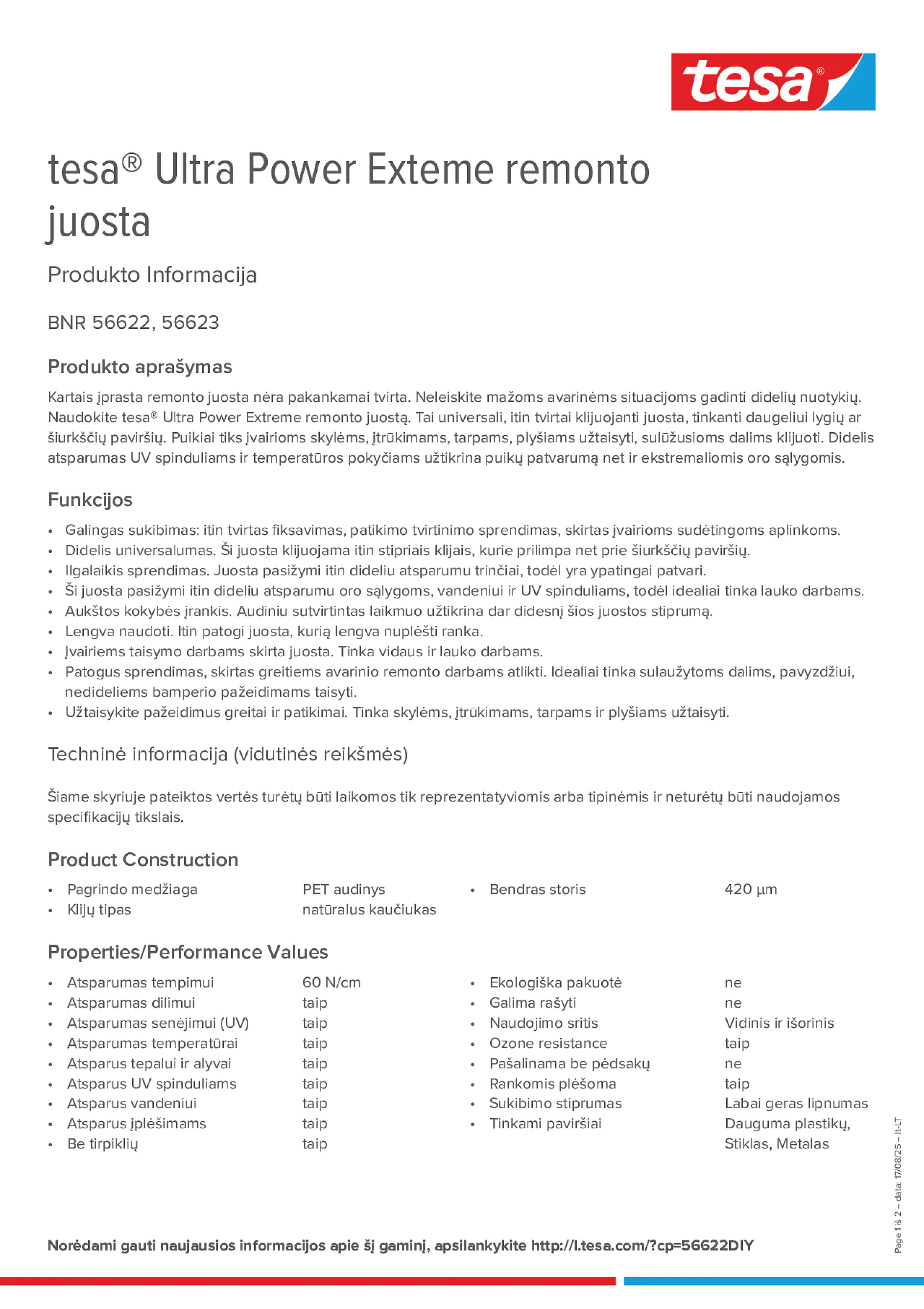 Product information_tesa® 56622_lt-LT