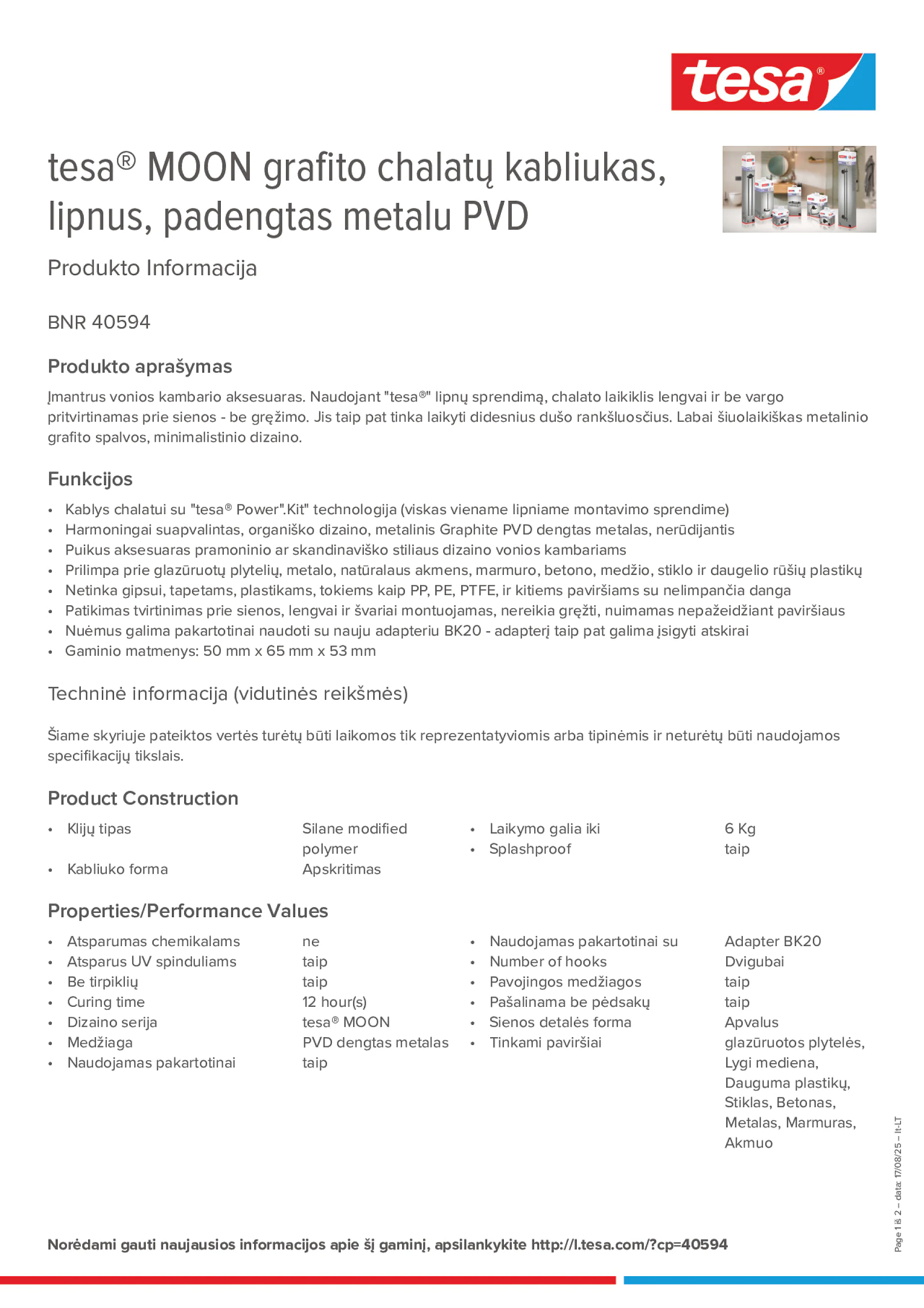 Product information_tesa® 40594_lt-LT