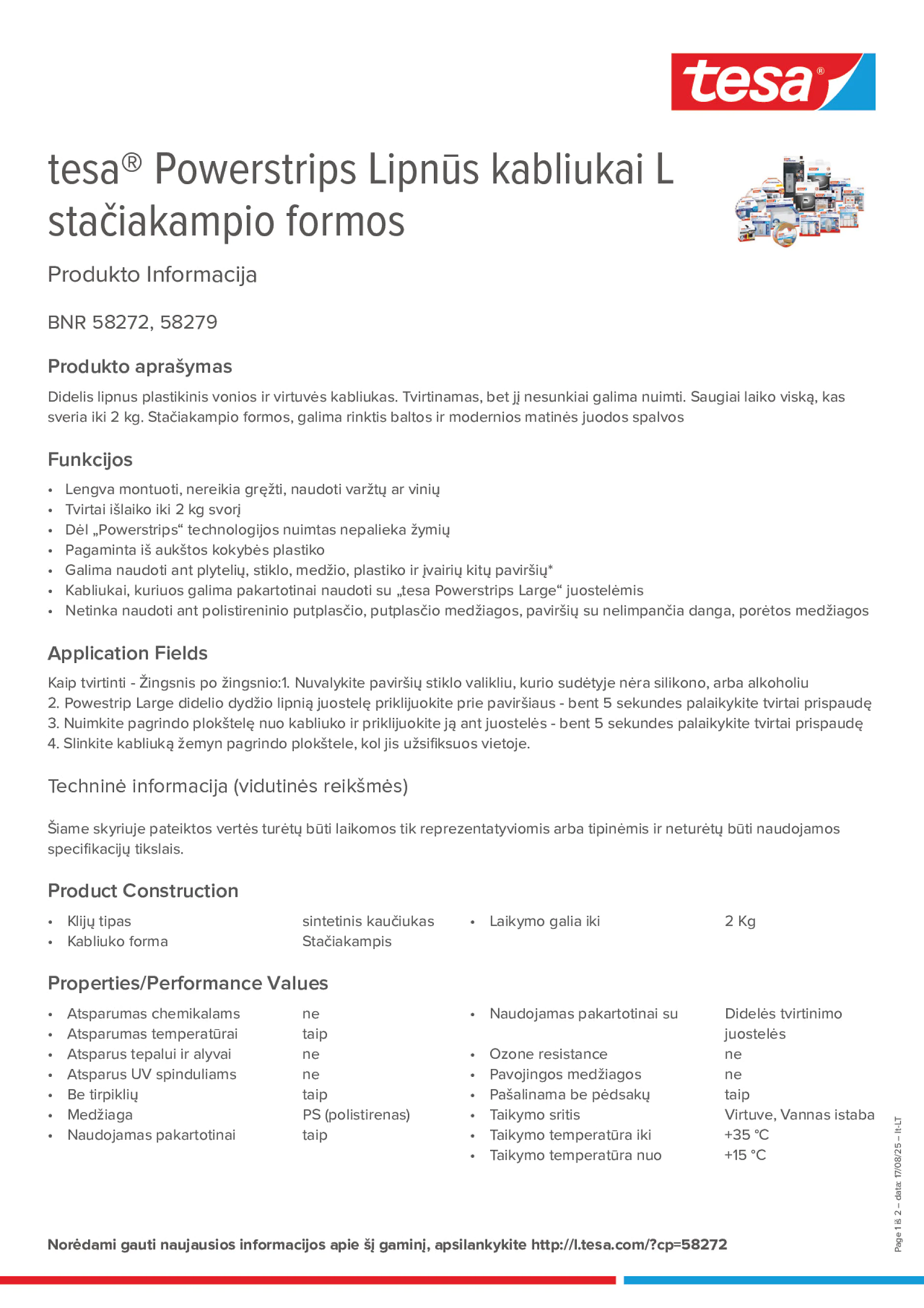 Product information_tesa® Powerstrips 58272_lt-LT