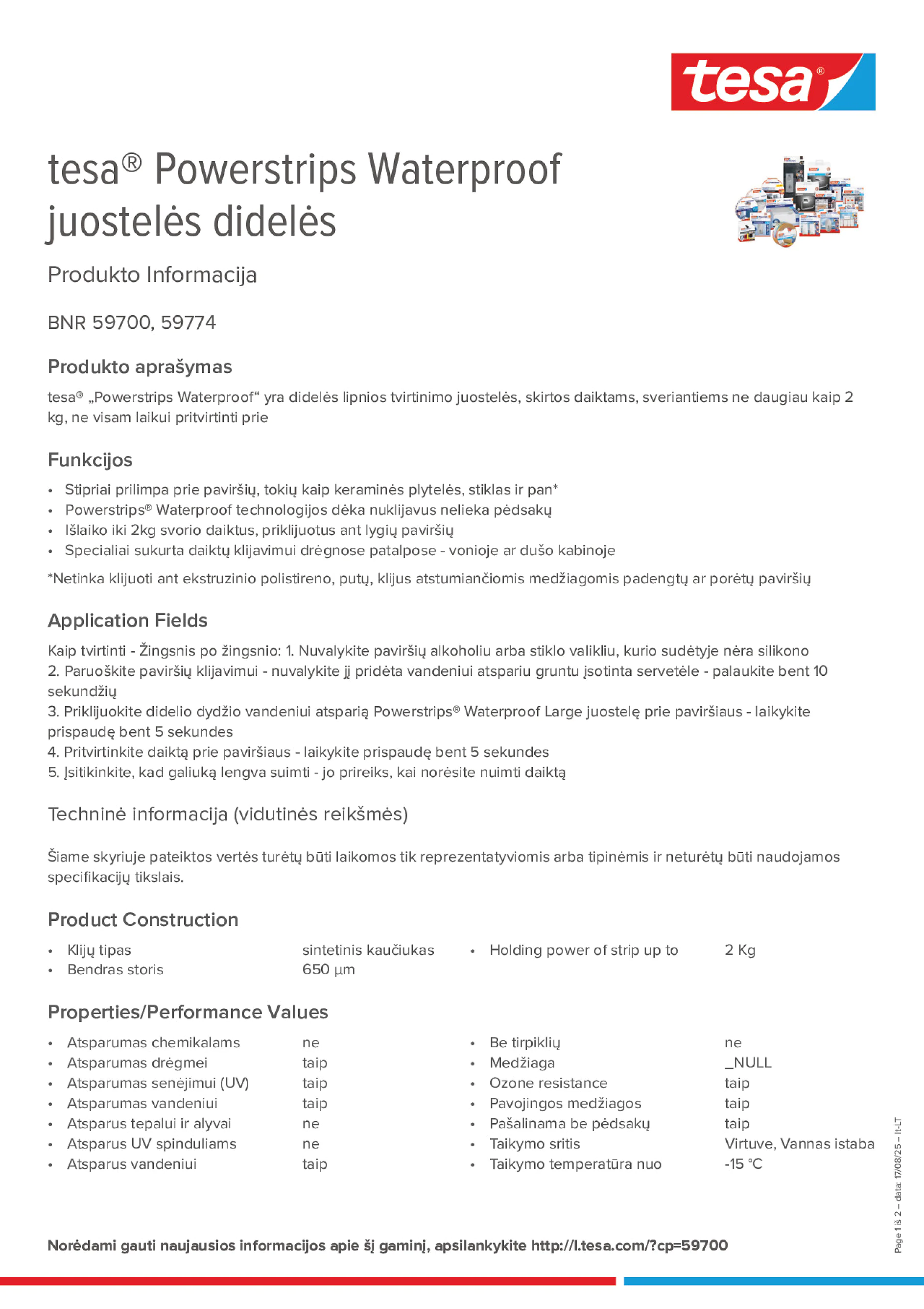 Product information_tesa® Powerstrips 59700_lt-LT