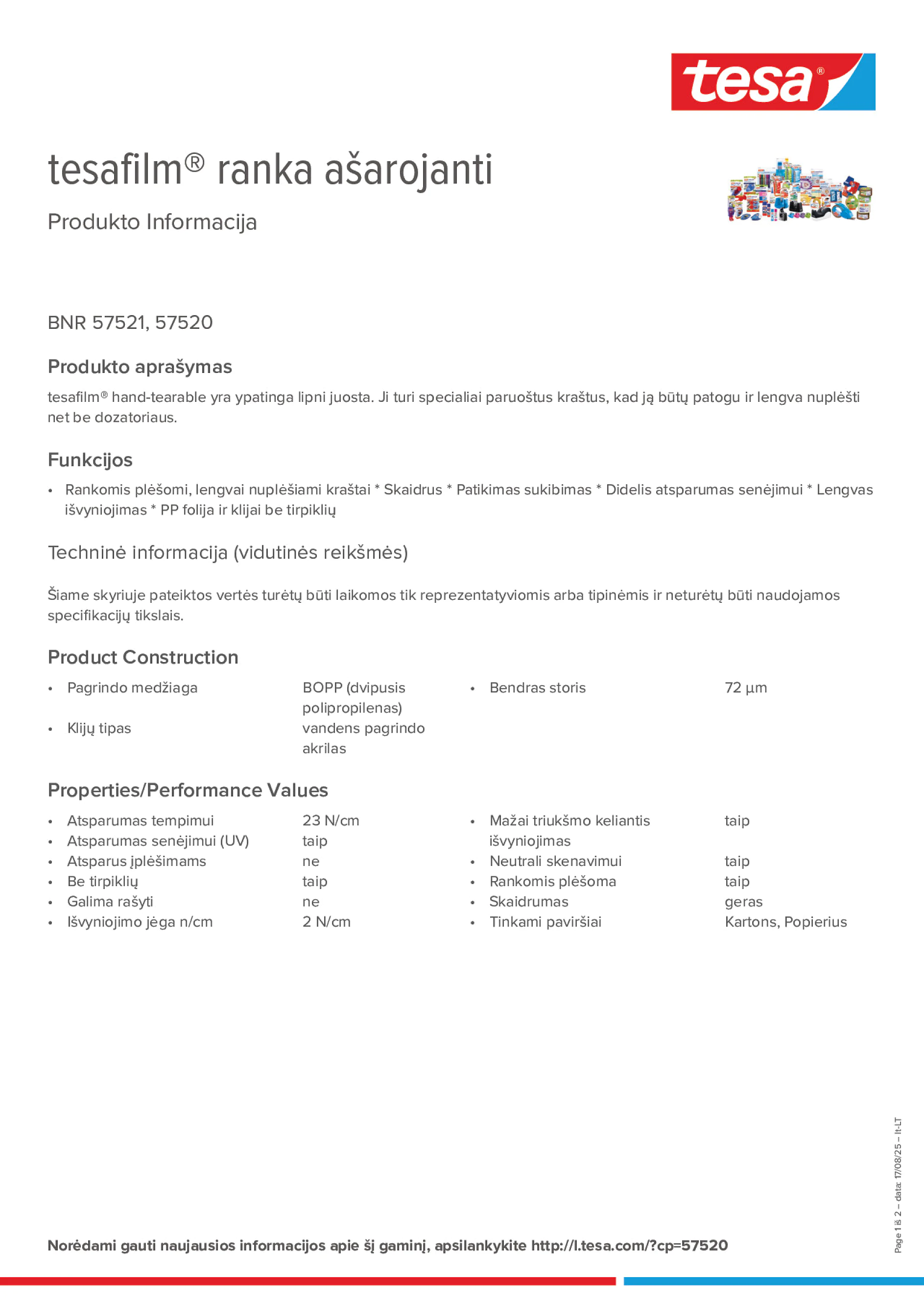 Product information_tesafilm® 57520_lt-LT