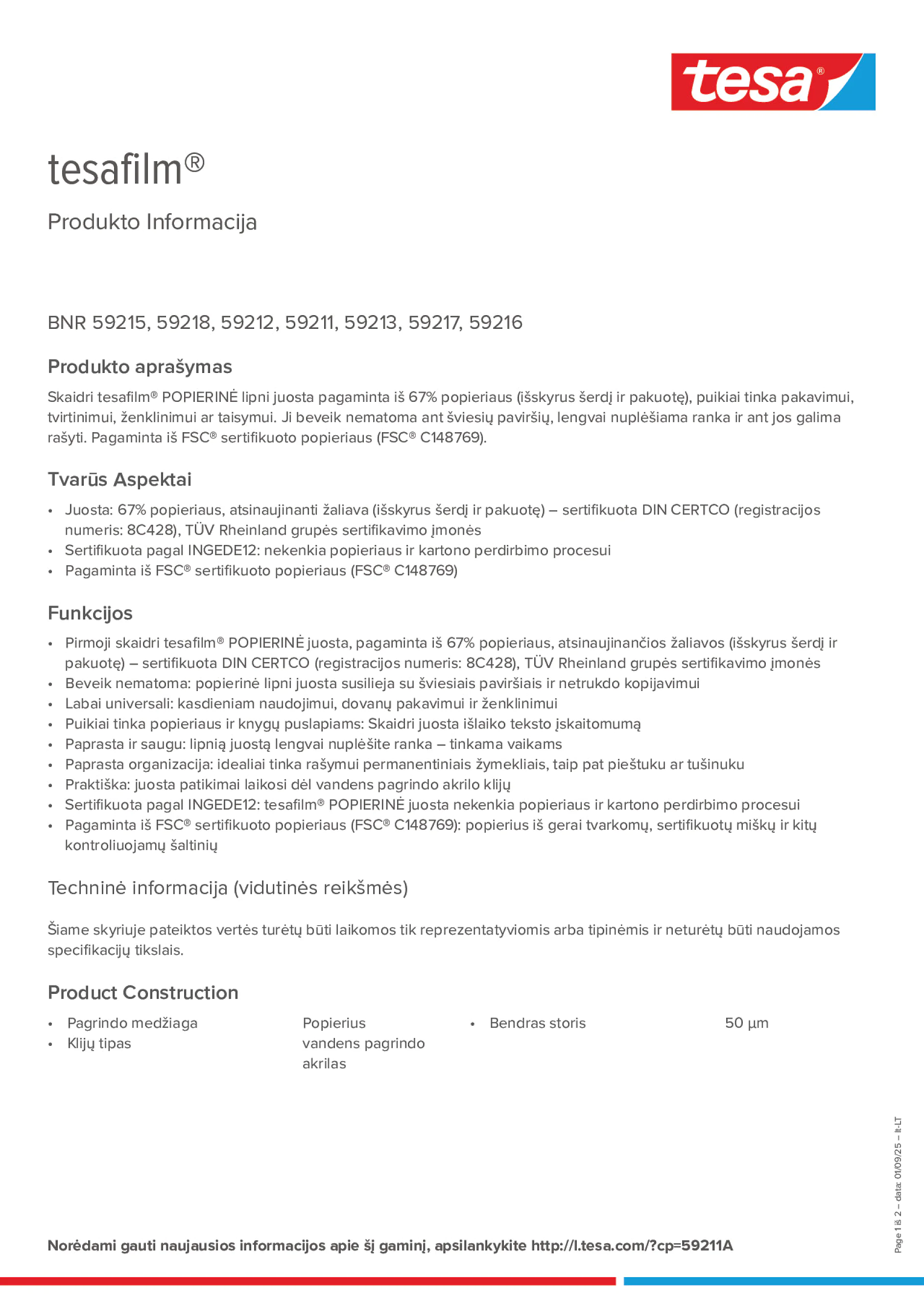 Product information_tesafilm® 59215_lt-LT
