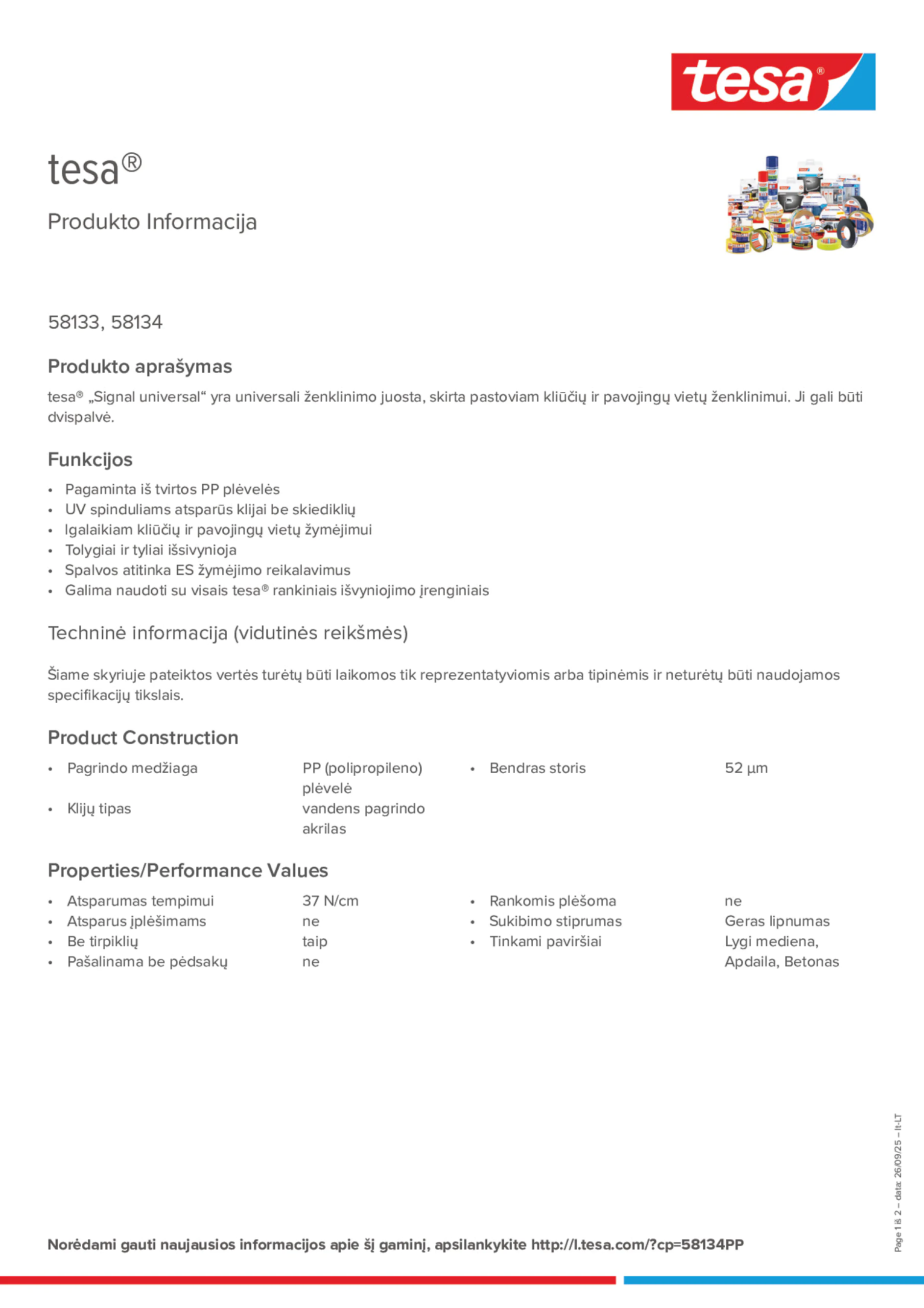 Product information_tesa® 58133_lt-LT