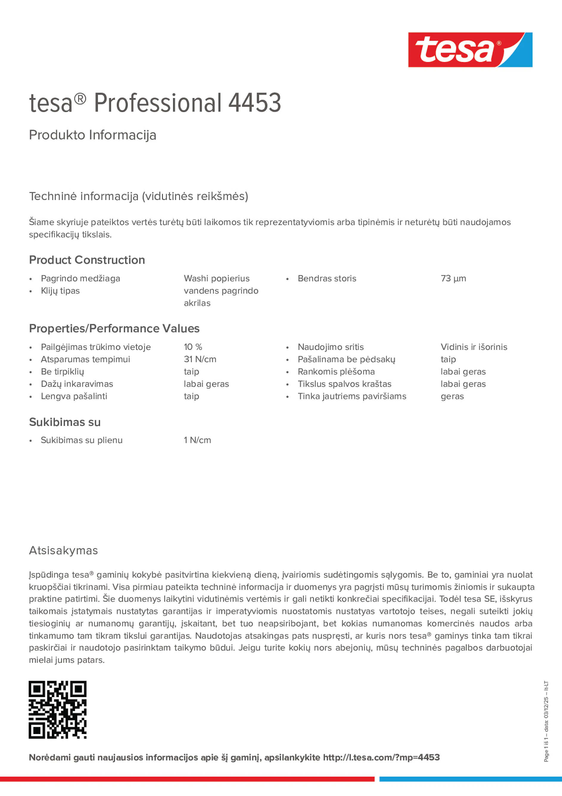 Product information_tesa® Professional 04453_lt-LT