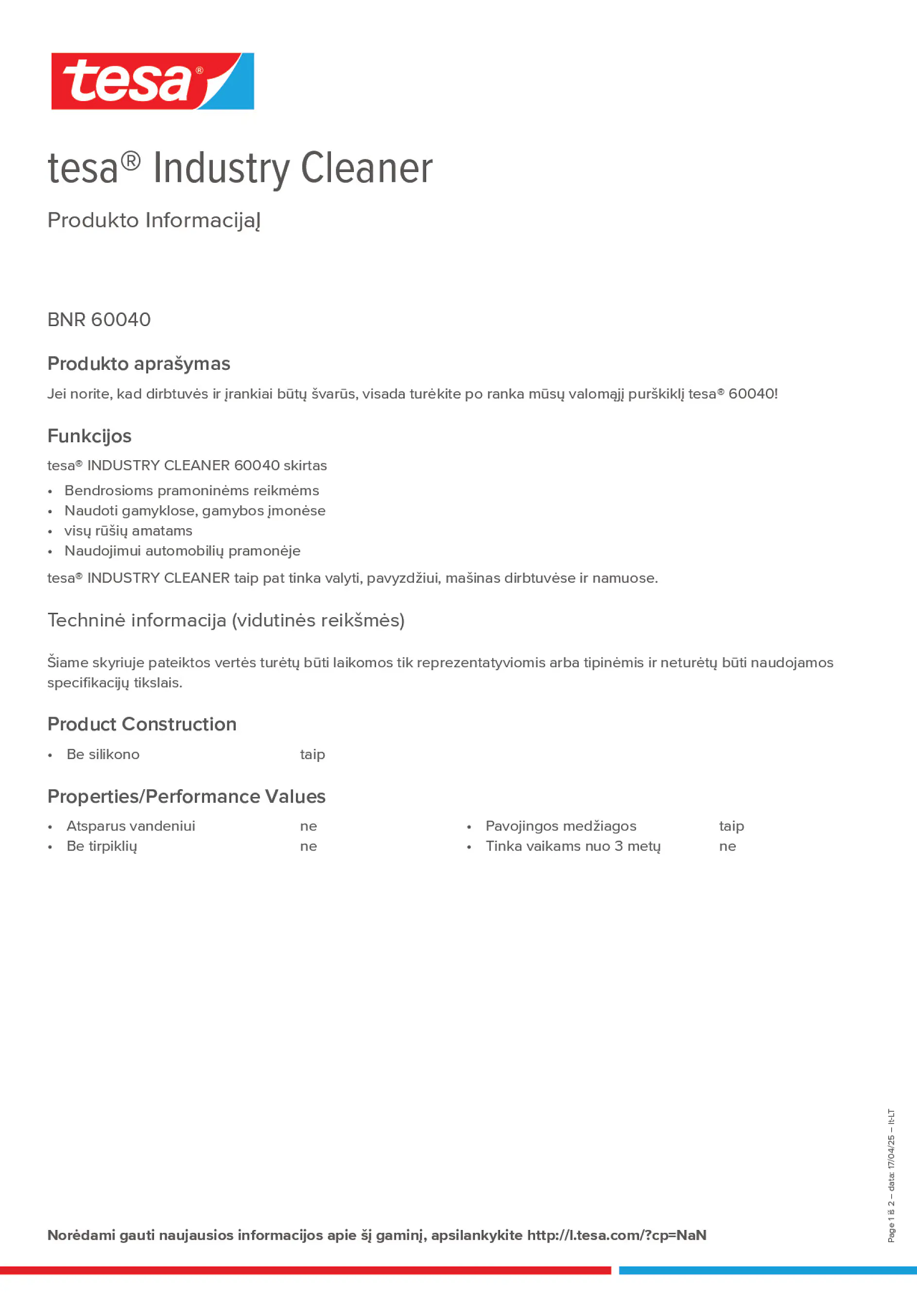 Product information_tesa® 60040_lt-LT