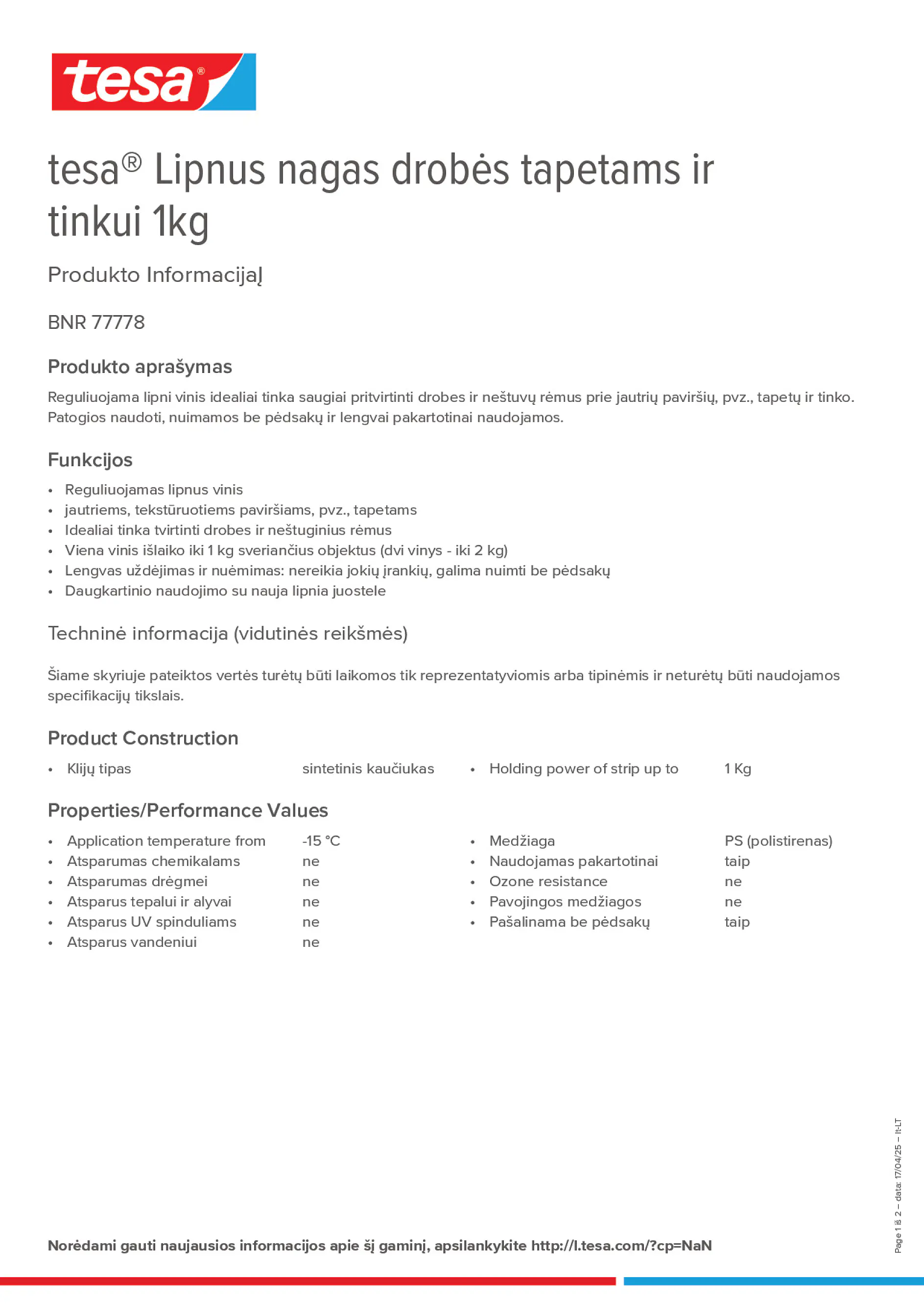 Product information_tesa® 77778_lt-LT