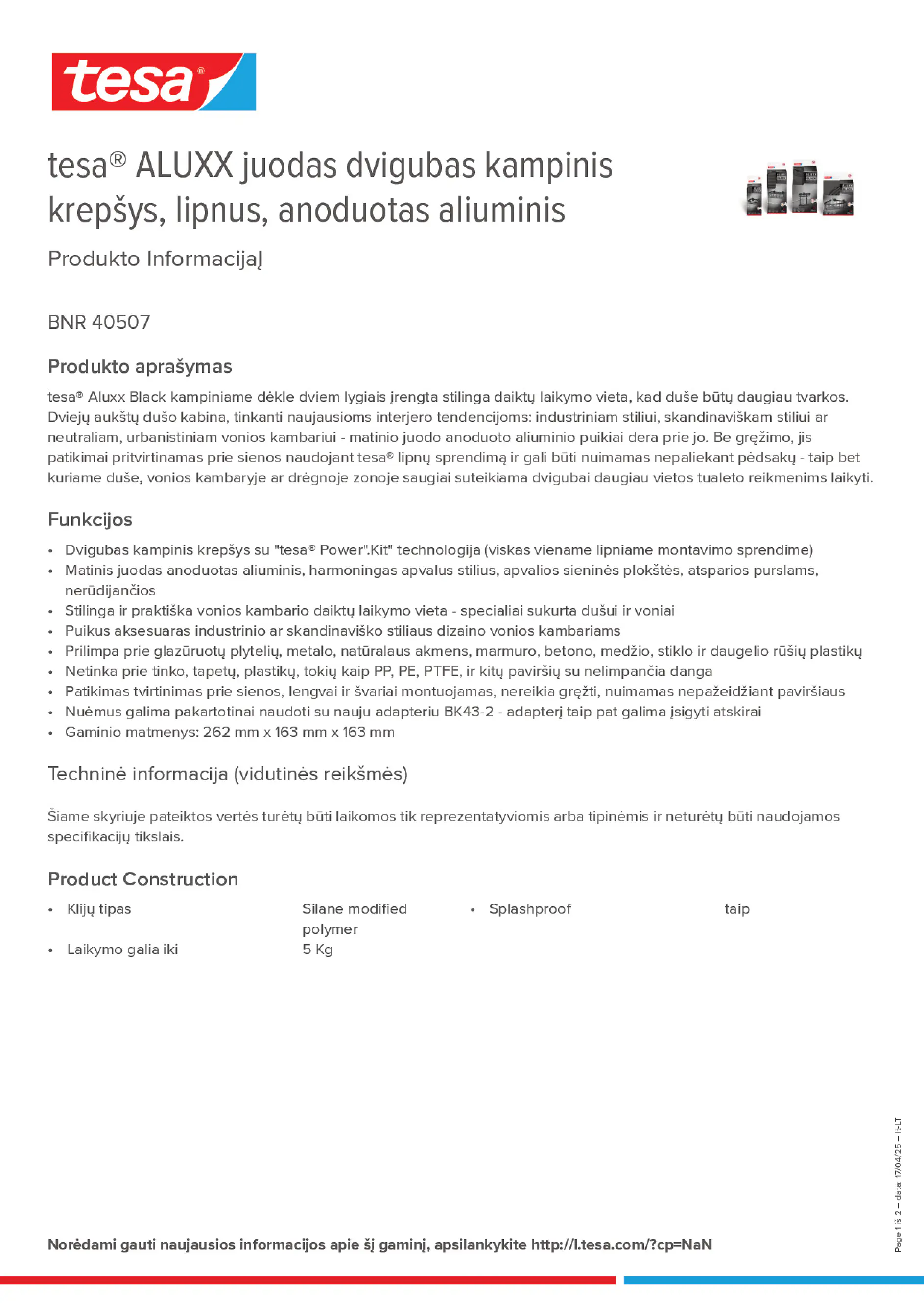 Product information_tesa® 40507_lt-LT