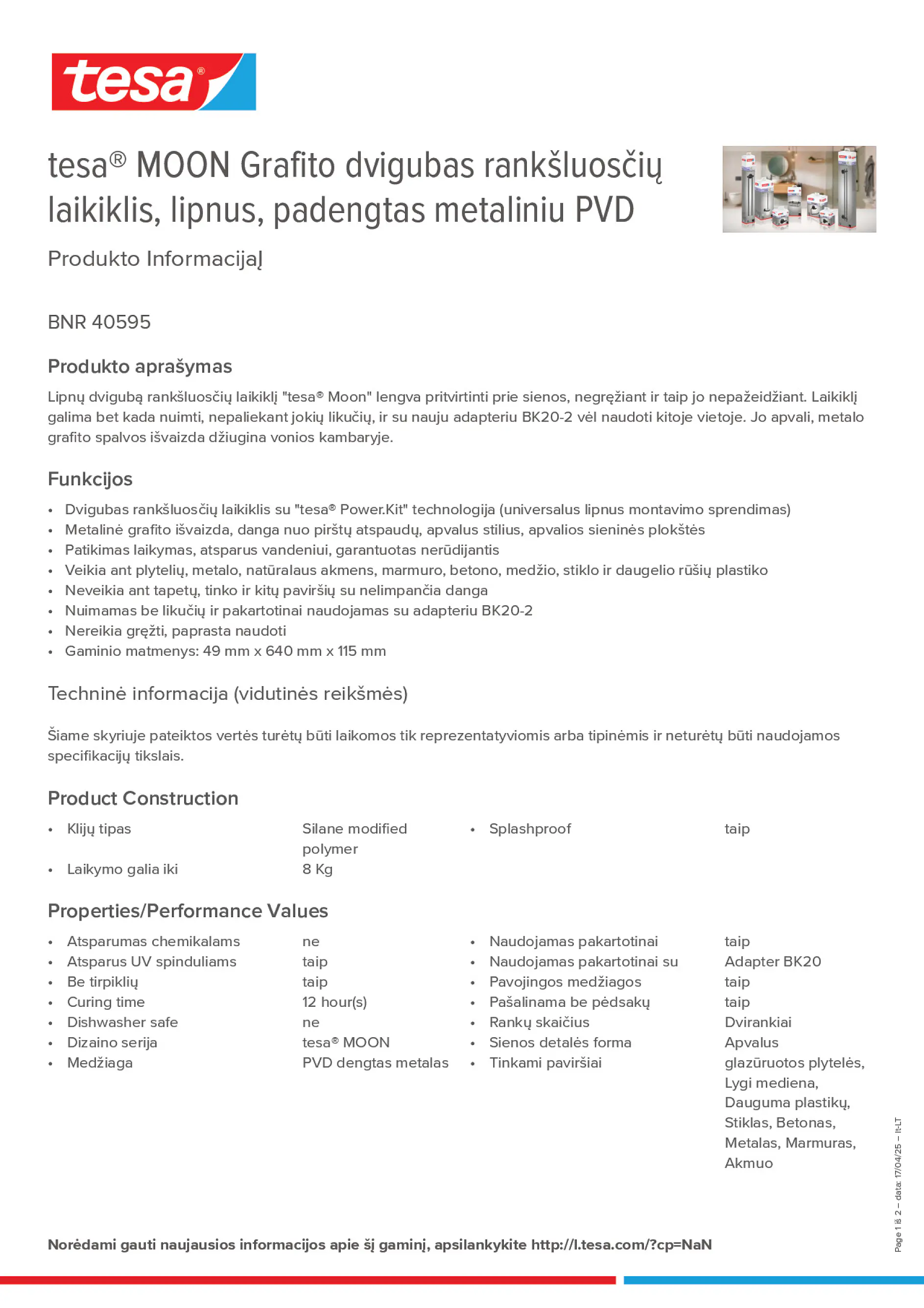 Product information_tesa® 40595_lt-LT