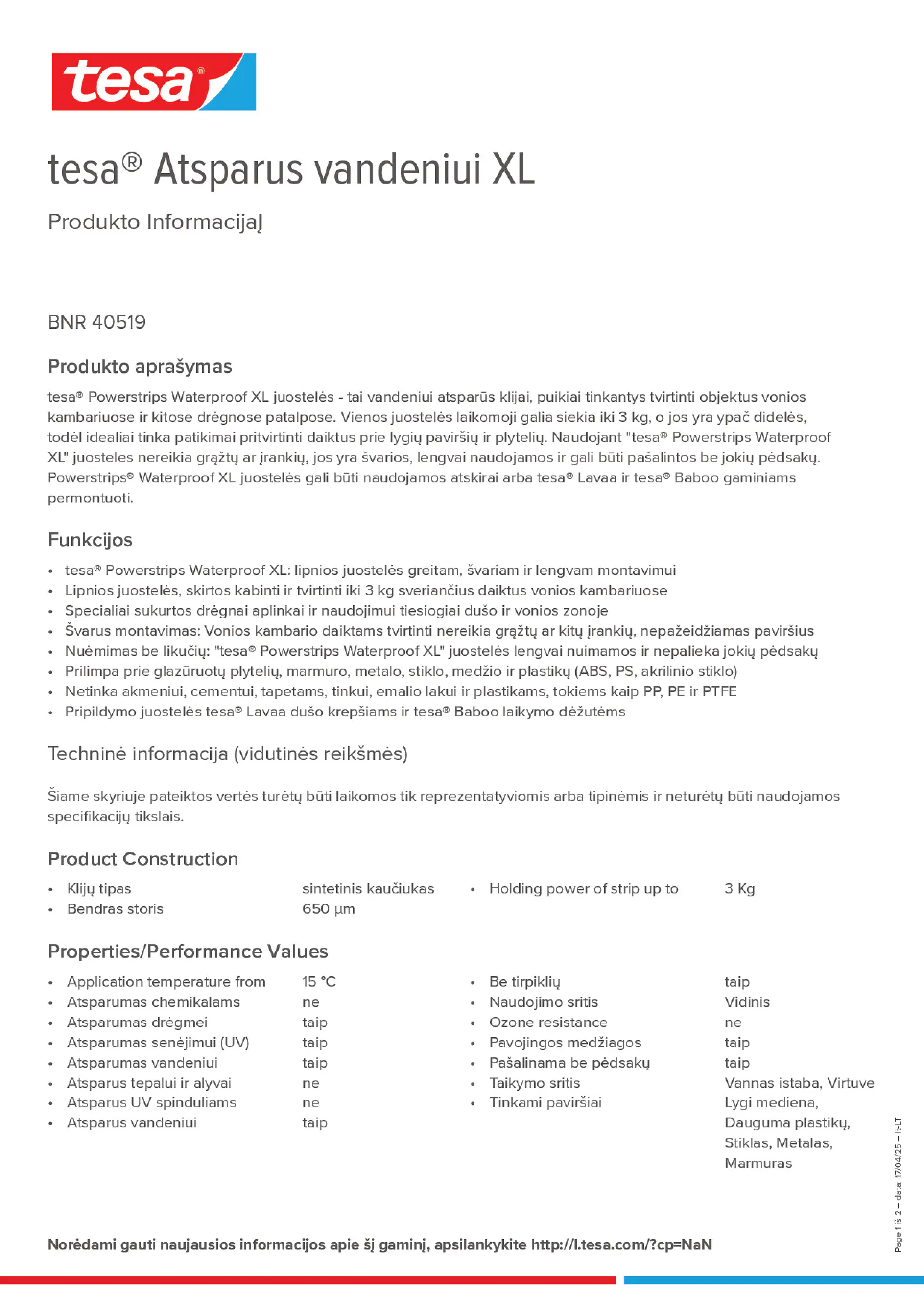 Product information_tesa® 40519_lt-LT