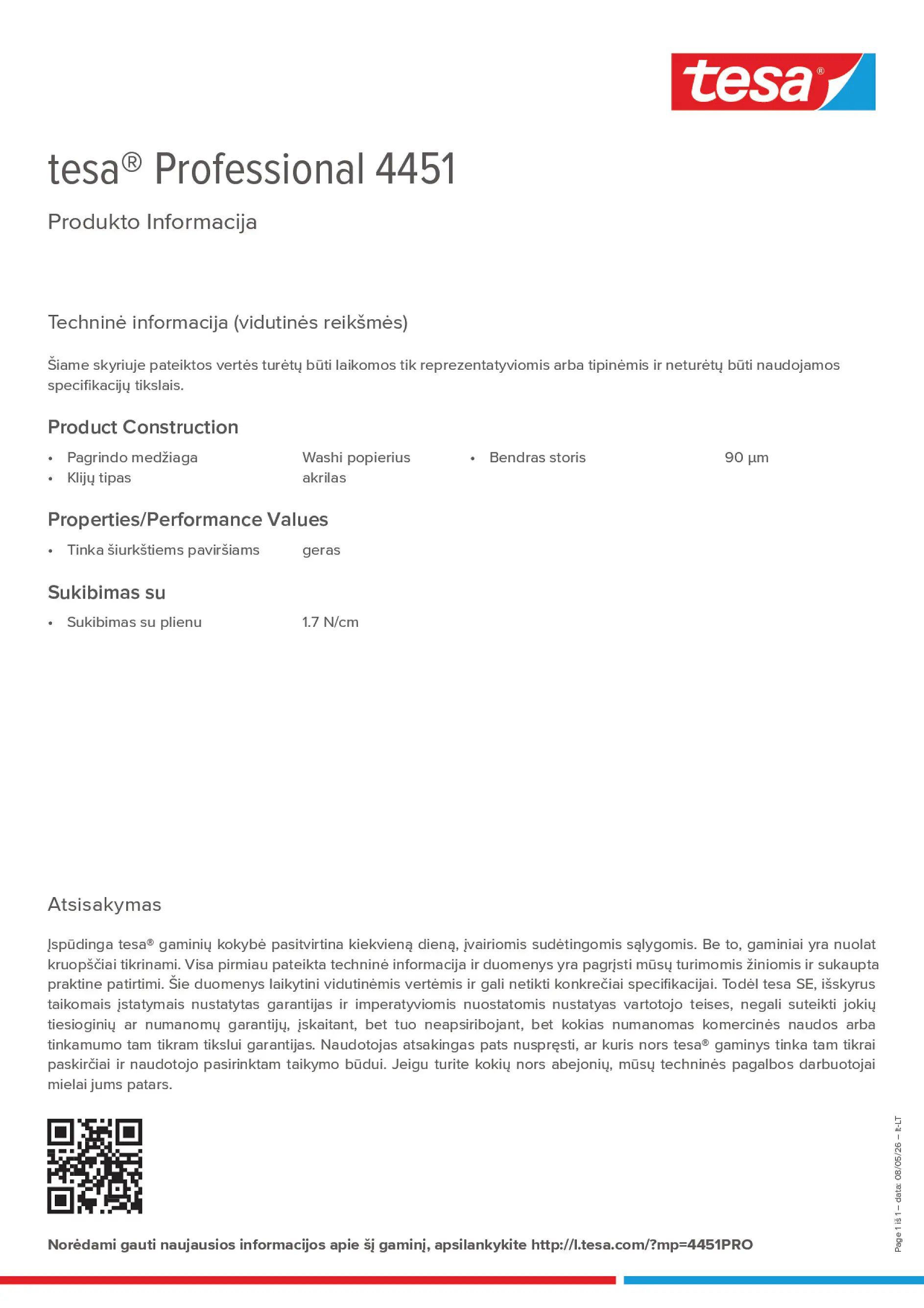 Product information_tesa® Professional 04451_lt-LT