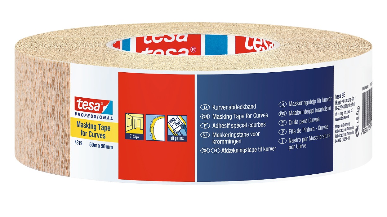 [en-en] tesa Masking Tape for Curves, 50m x 50mm