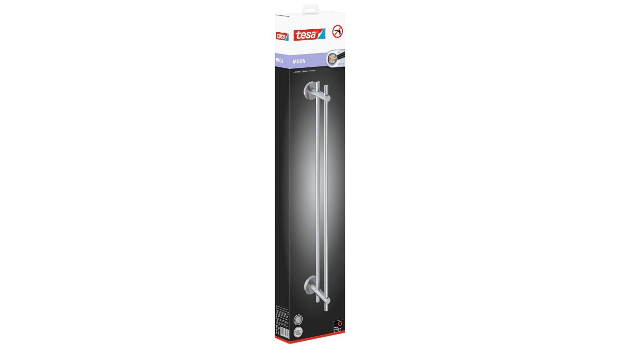[en-en] tesa Moon Bath Towel Rod Double