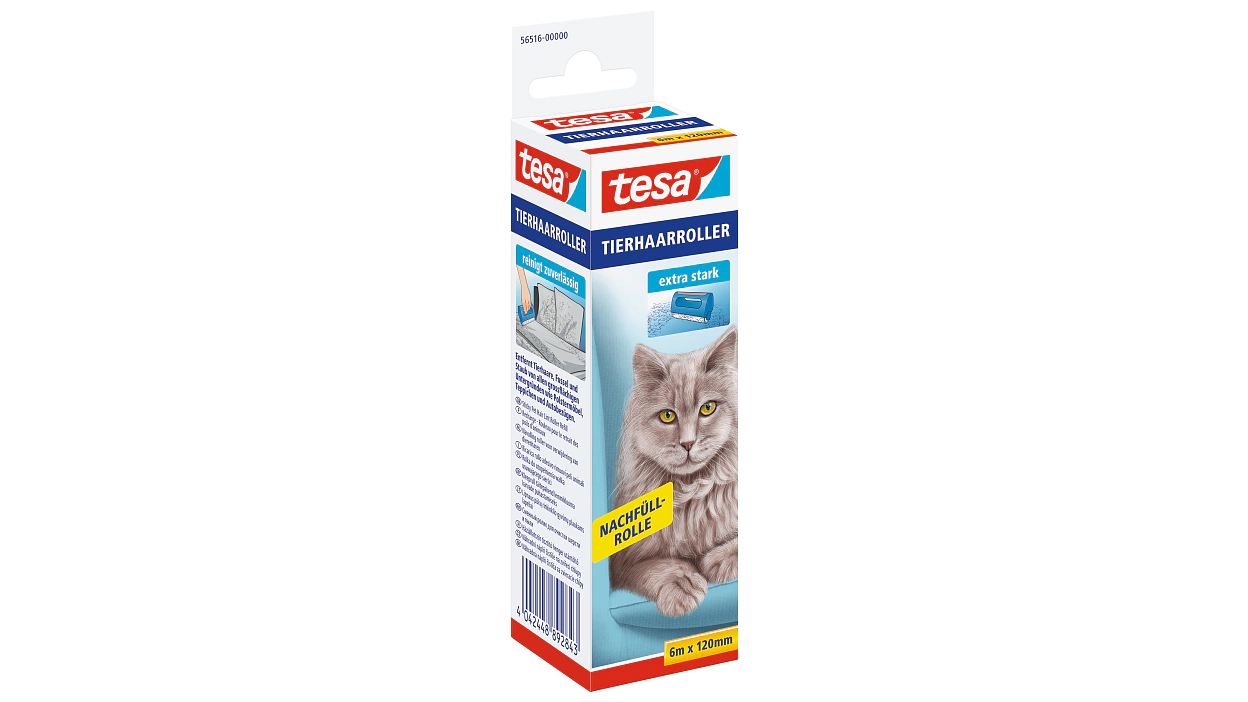 [en-en] tesa Animal hair remover, 6m x 120mm, extra strong,refill