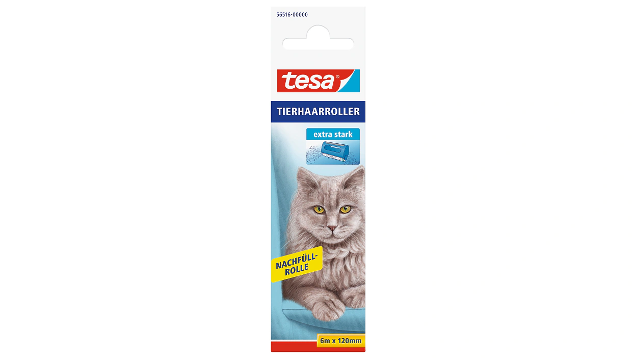 [en-en] tesa Animal hair remover, 6m x 120mm, extra strong,refill