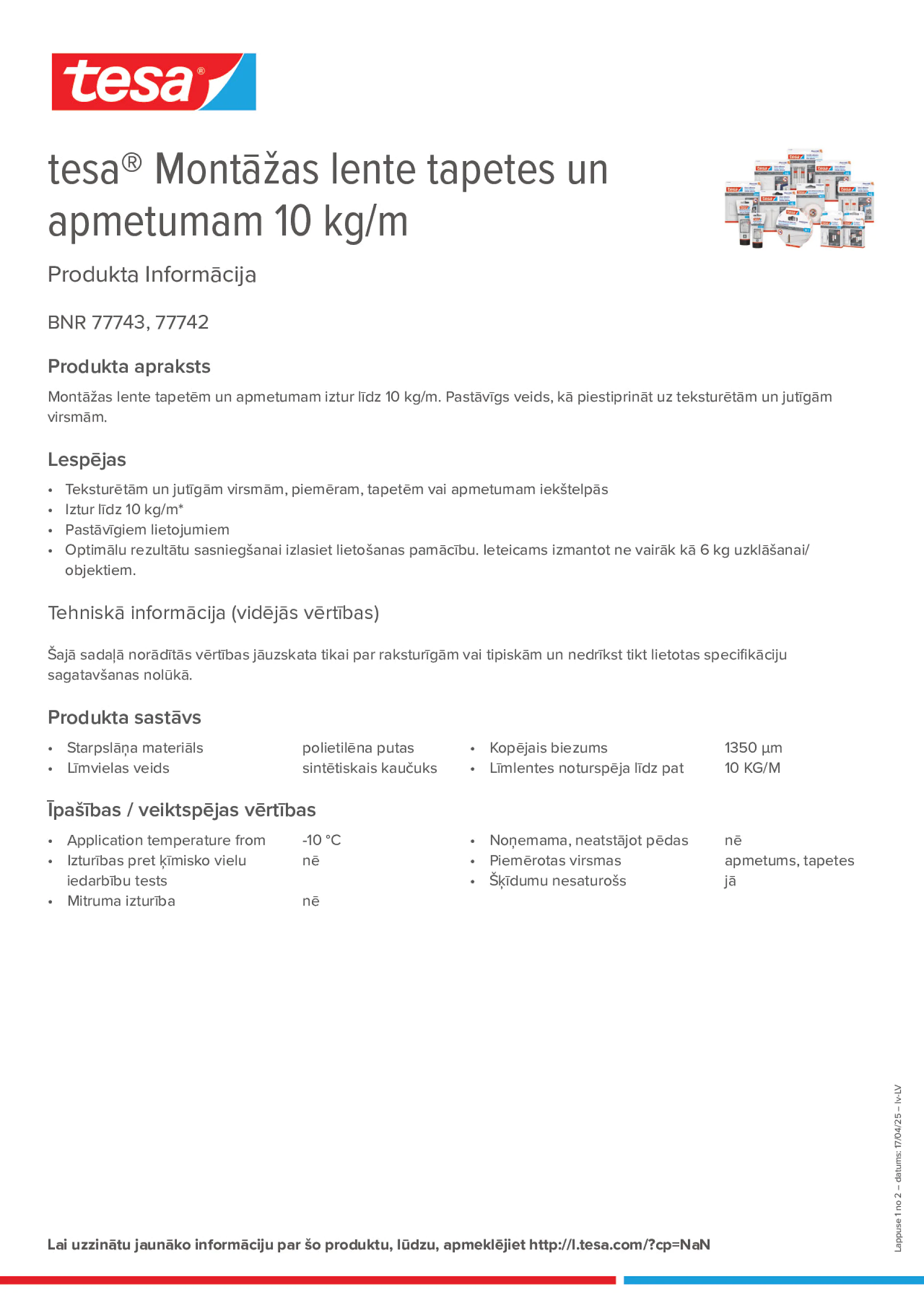Product information_tesa® 77742_lv-LV