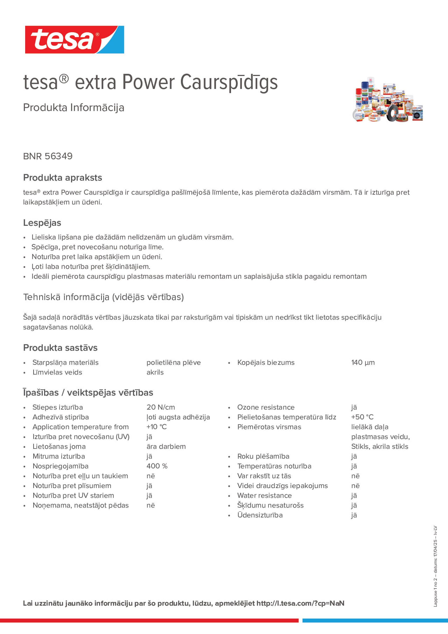 Product information_tesa® extra Power 56349_lv-LV