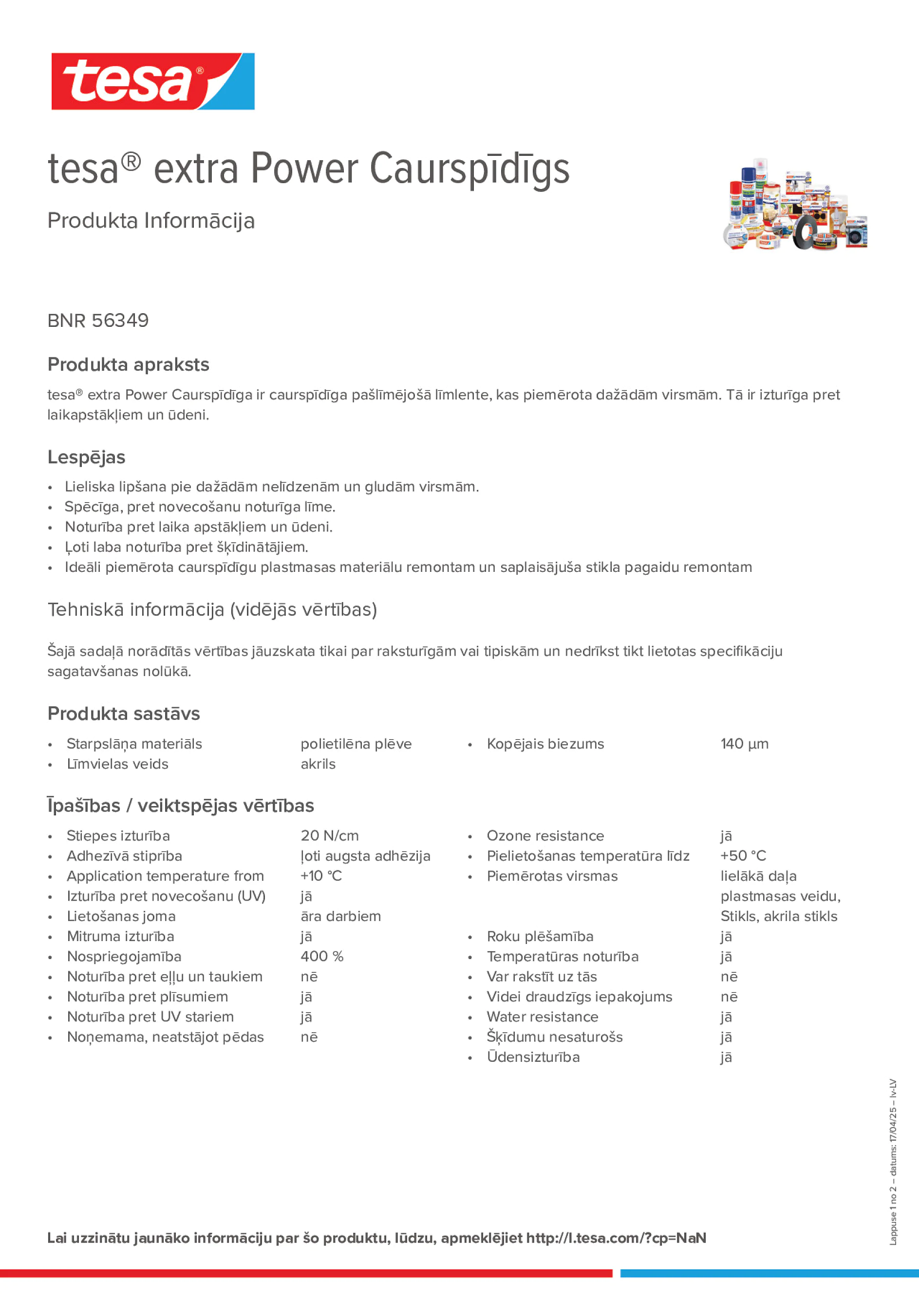 Product information_tesa® extra Power 56349_lv-LV
