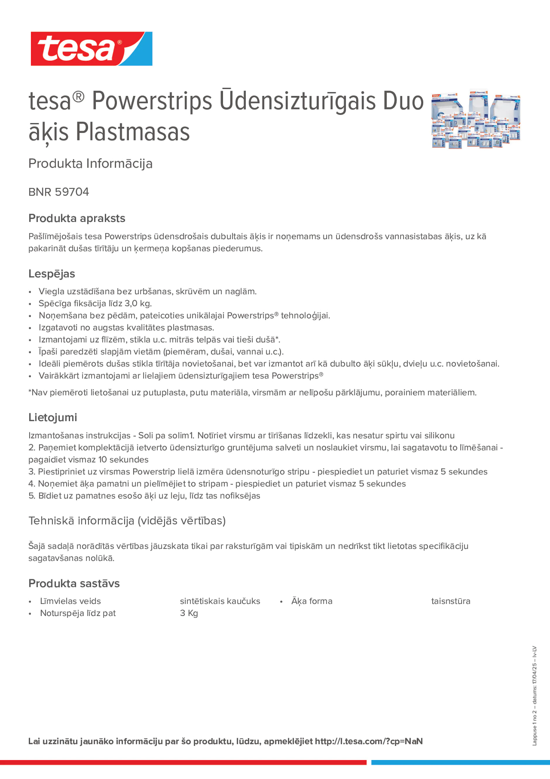 Product information_tesa® Powerstrips 59704_lv-LV