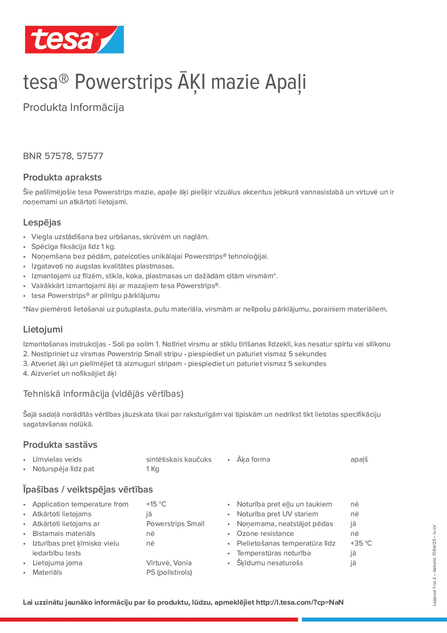 Product information_tesa® Powerstrips 57578_lv-LV