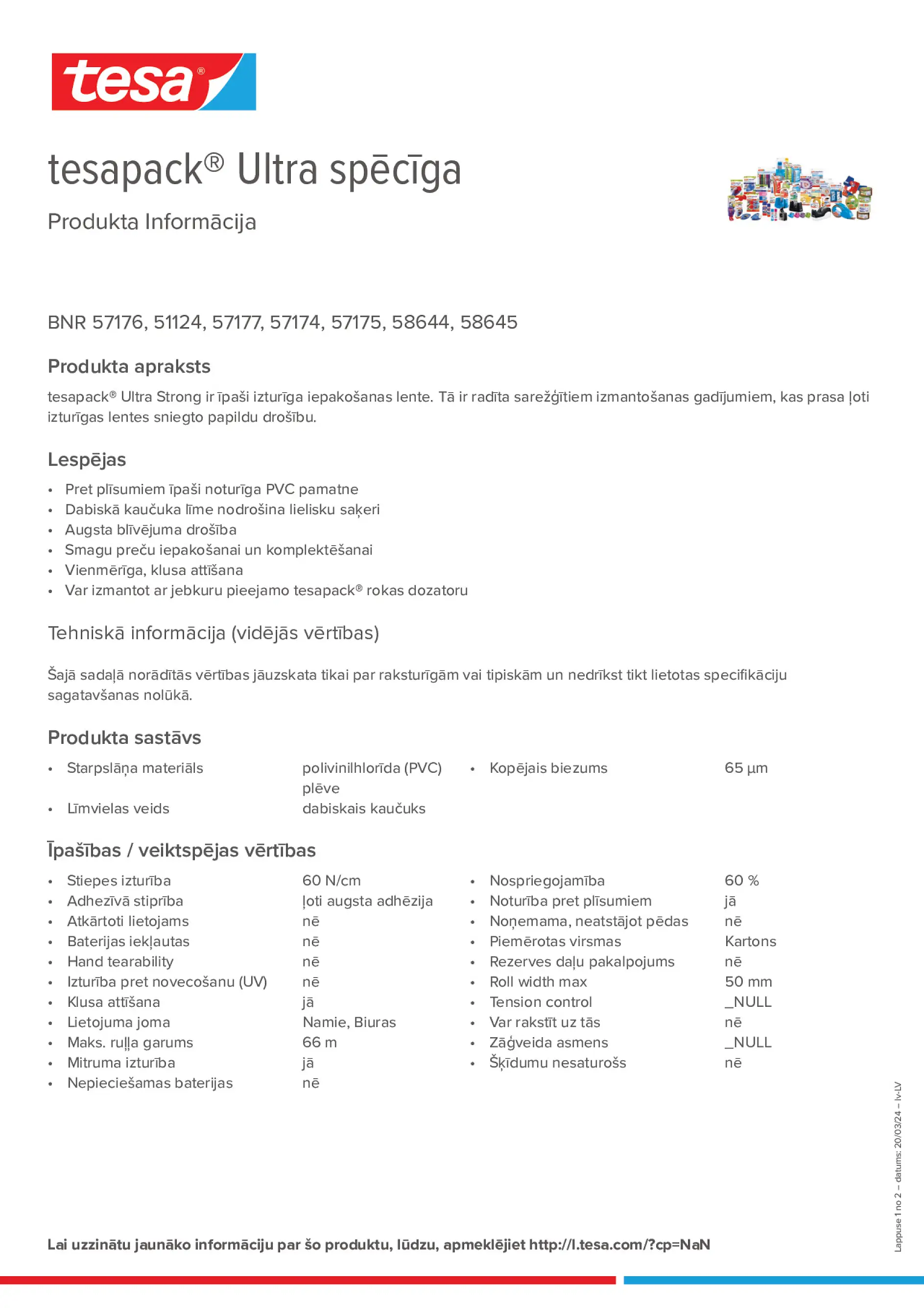 Product information_tesapack® 4124PVC30_lv-LV