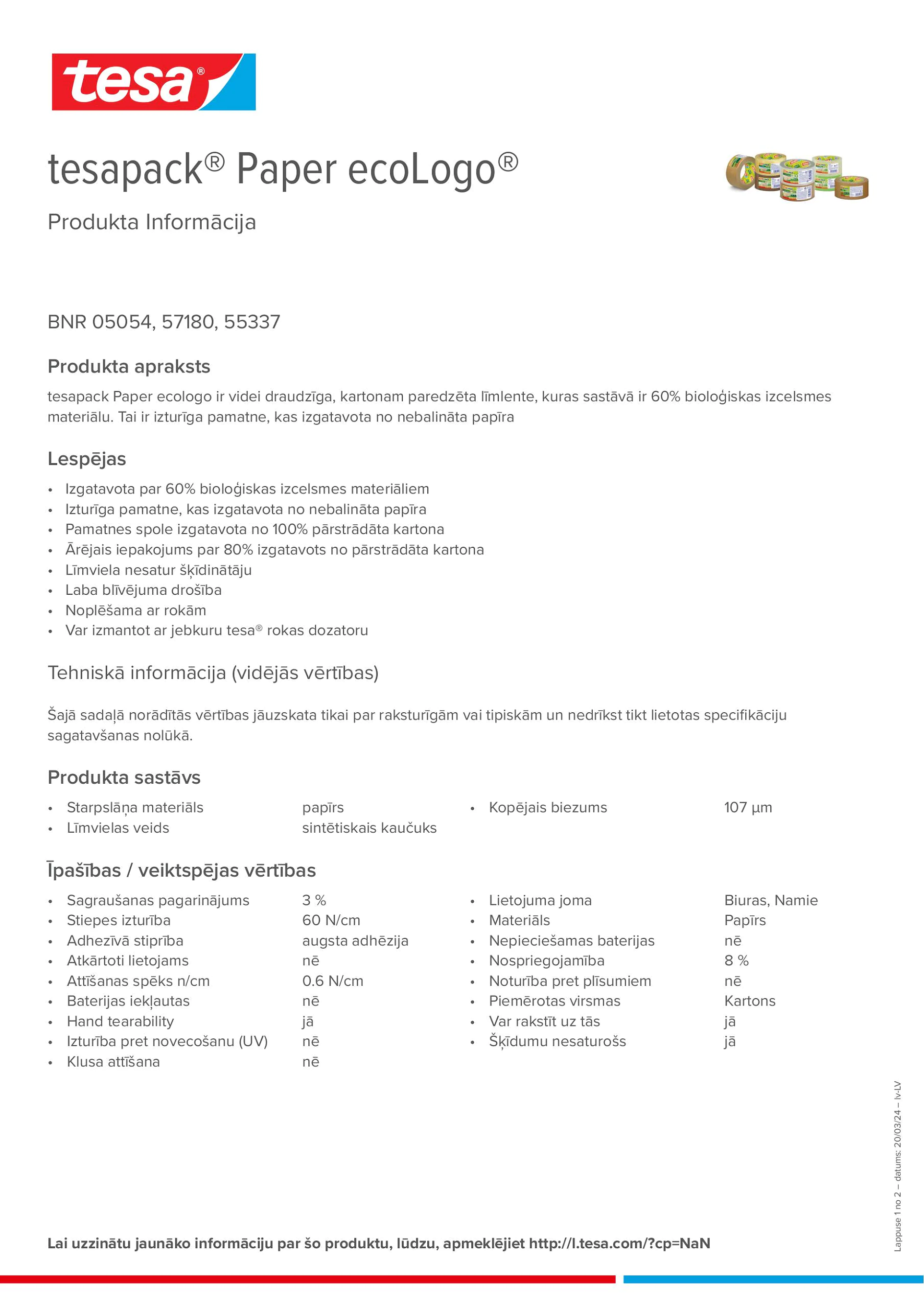 Product information_tesapack® 5054_lv-LV