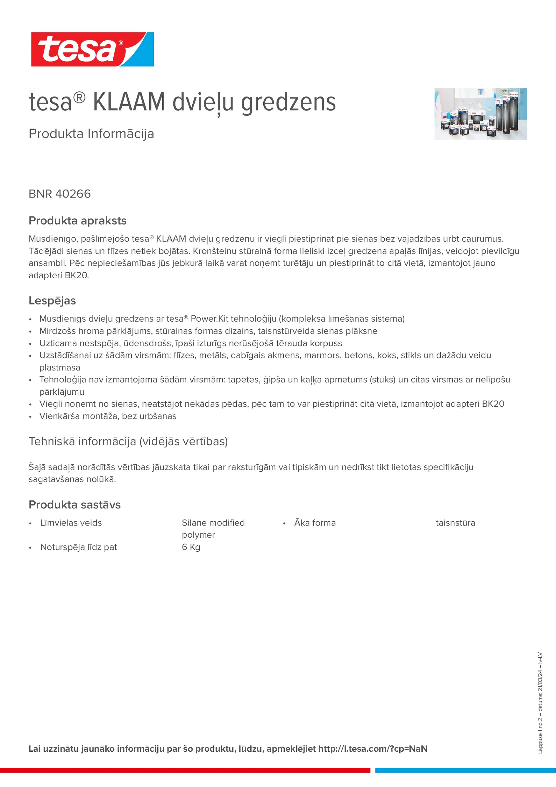 Product information_tesa® 40266_lv-LV