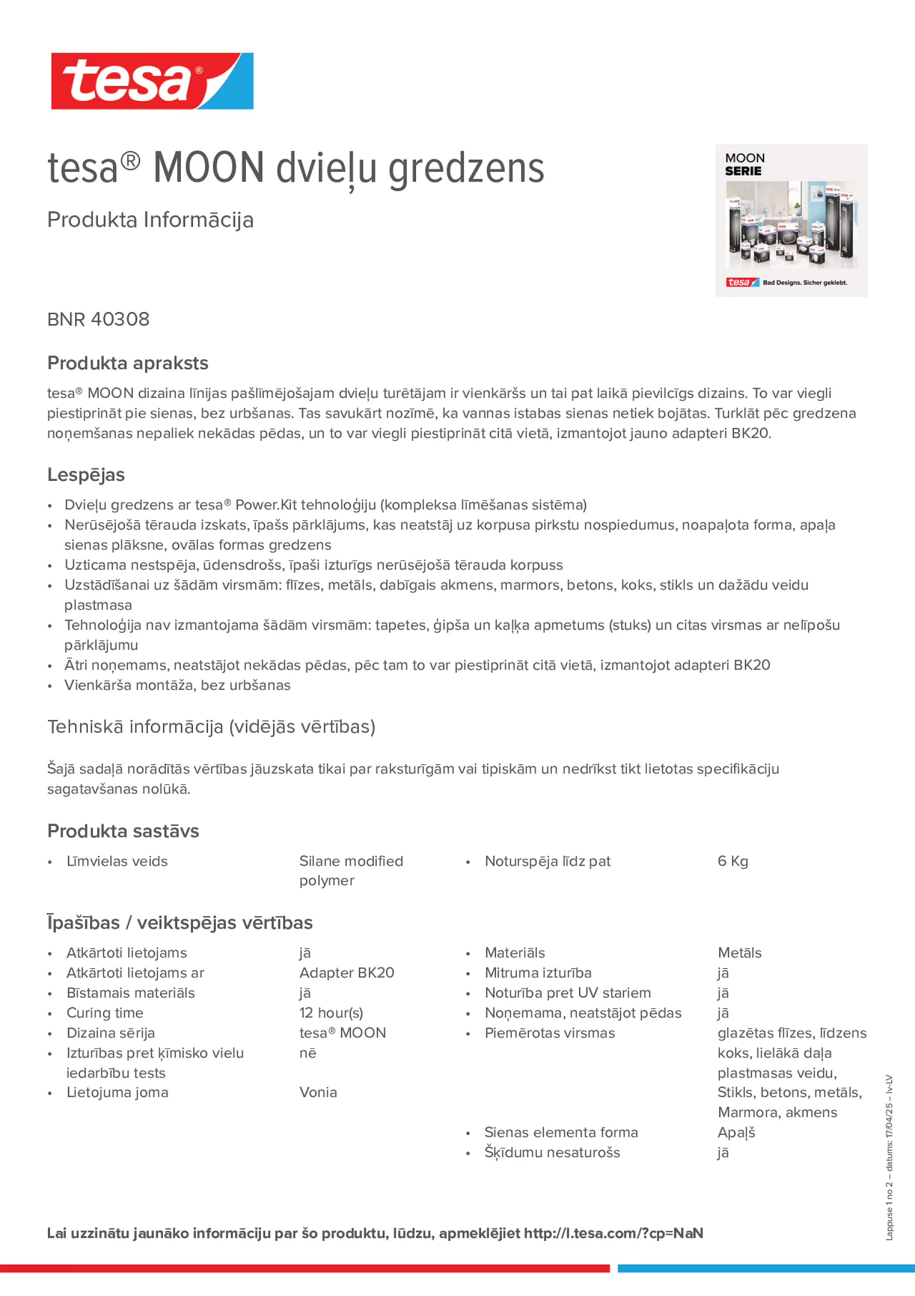 Product information_tesa® 40308_lv-LV