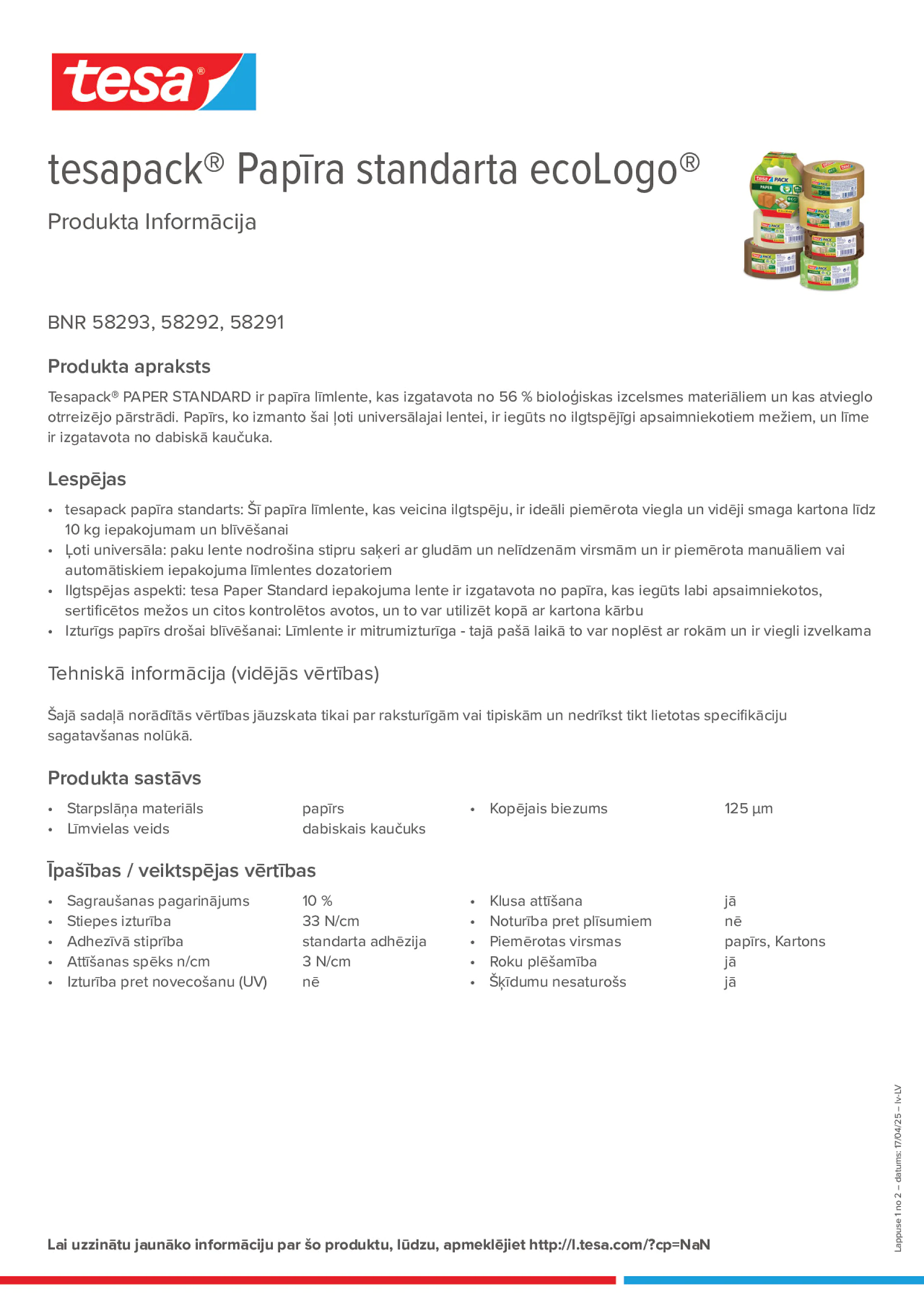 Product information_tesapack® 58293_lv-LV