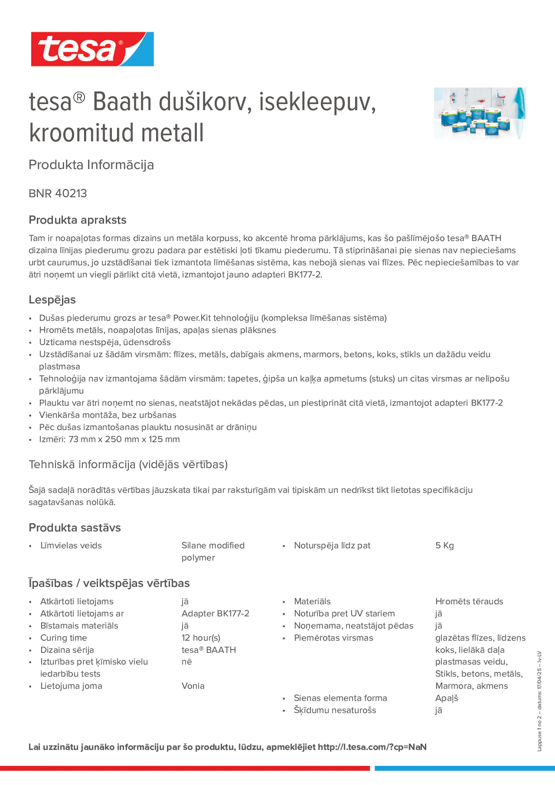Product information_tesa® 40213_lv-LV