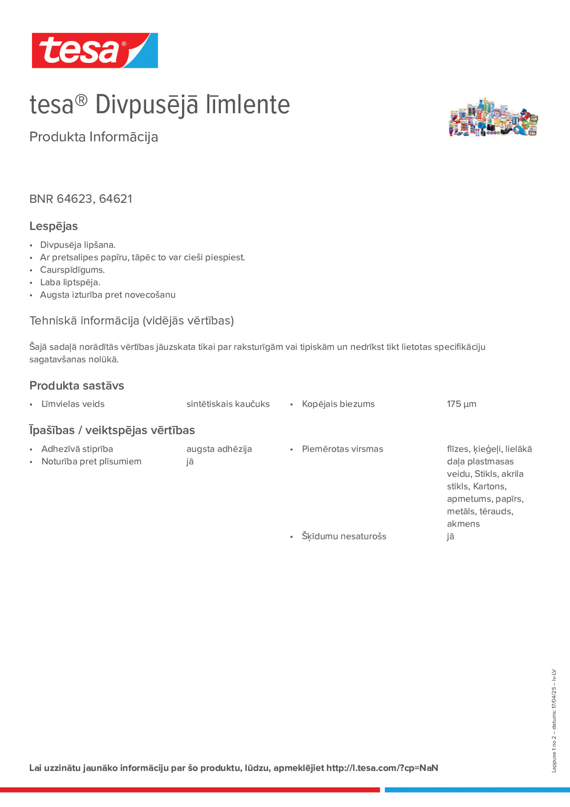 Product information_tesa® 64621_lv-LV