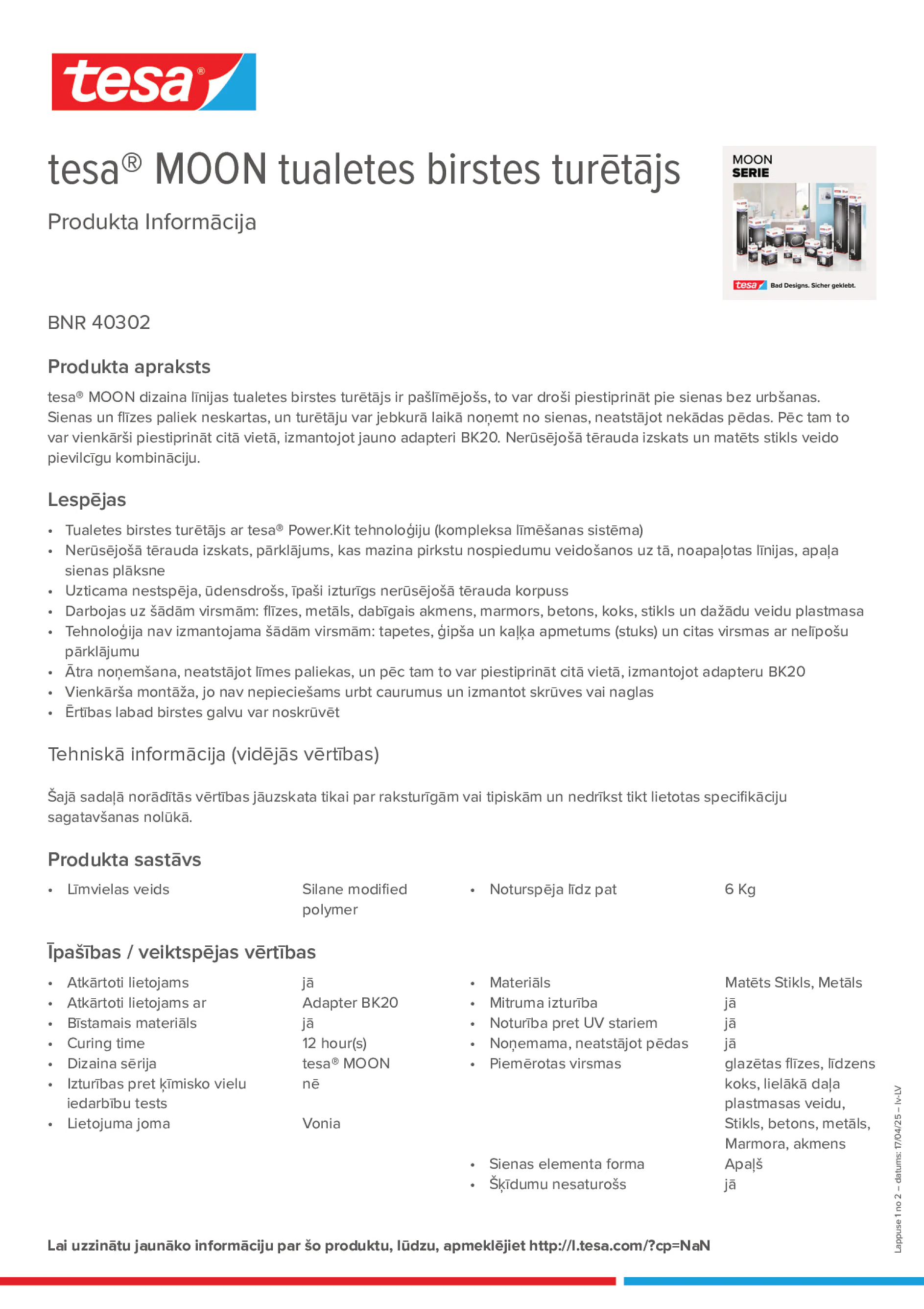 Product information_tesa® 40302_lv-LV