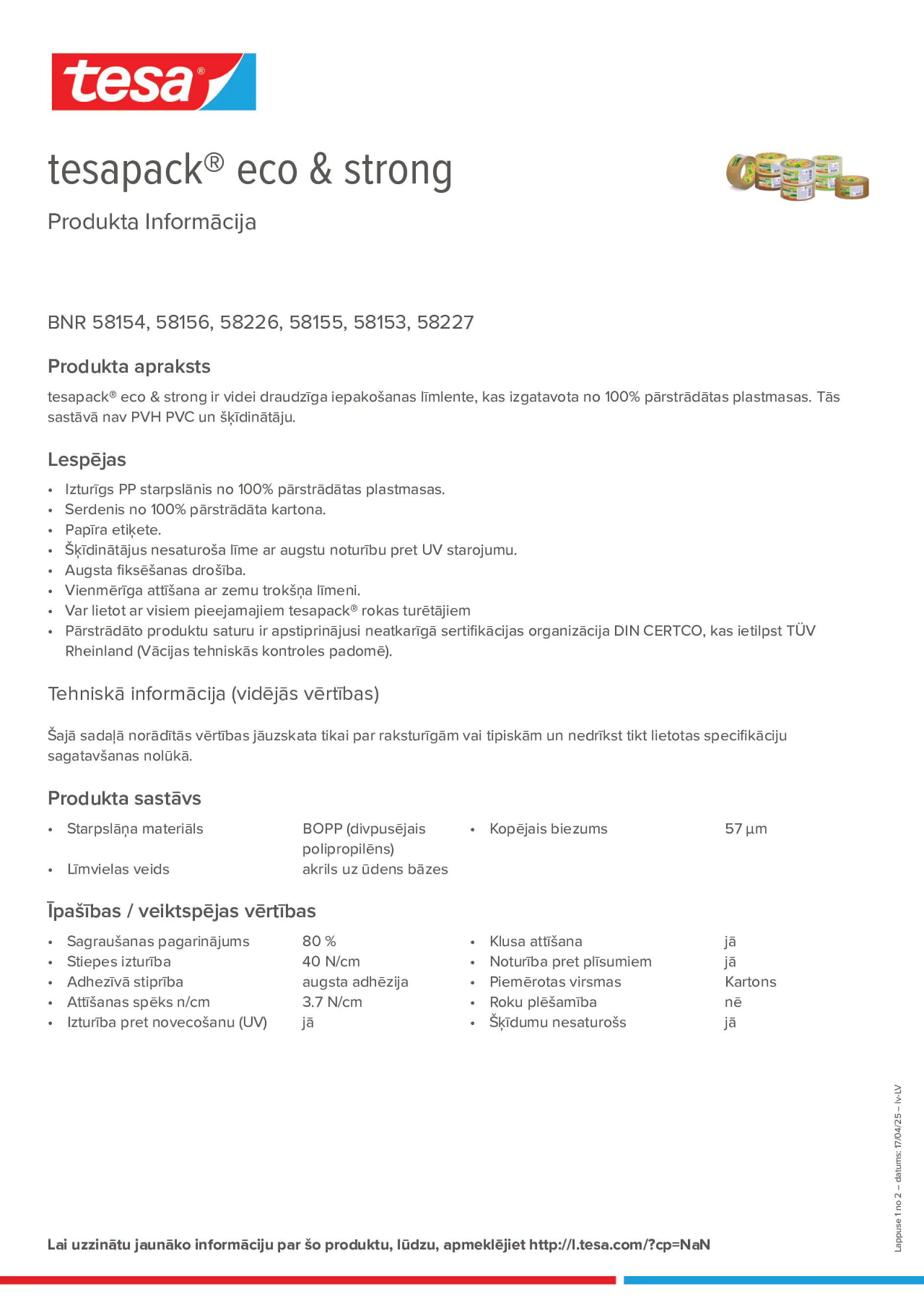Product information_tesapack® 58154_lv-LV