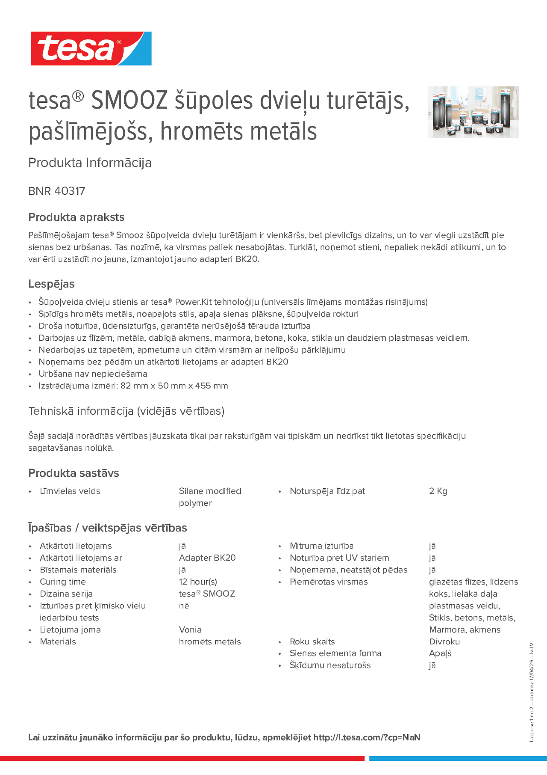 Product information_tesa® 40317_lv-LV