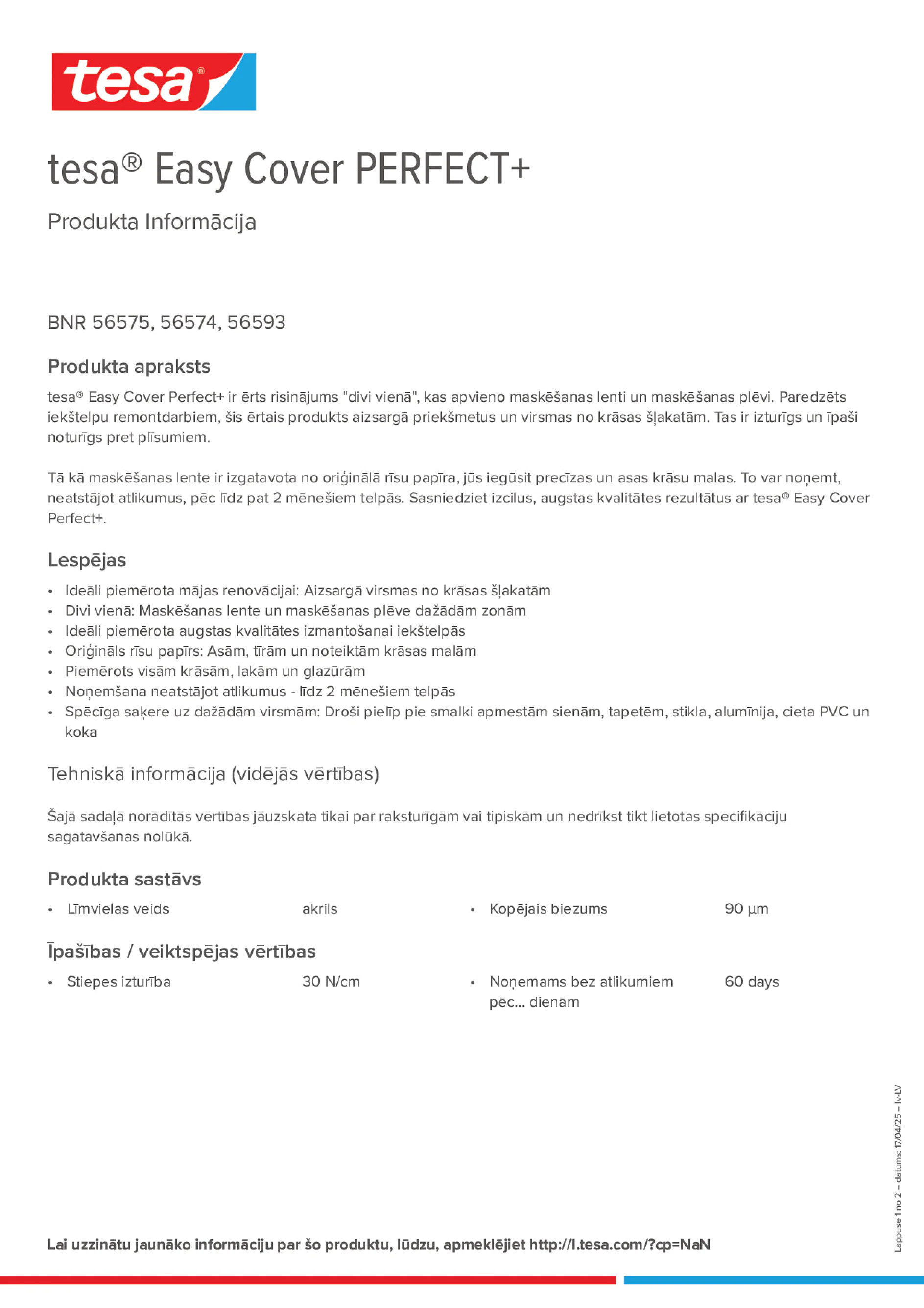 Product information_tesa® Easy Cover 56575_lv-LV