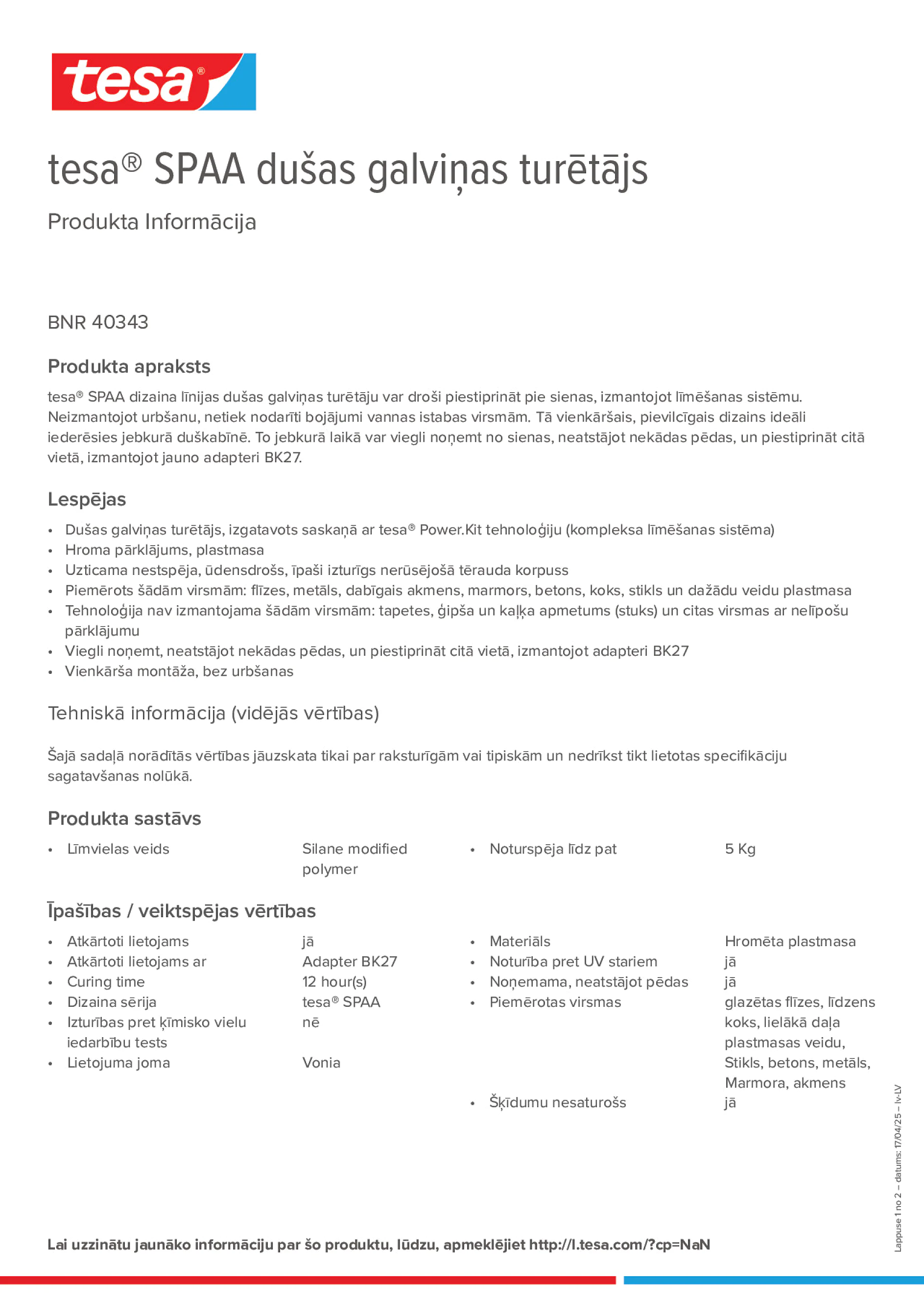 Product information_tesa® 40343_lv-LV