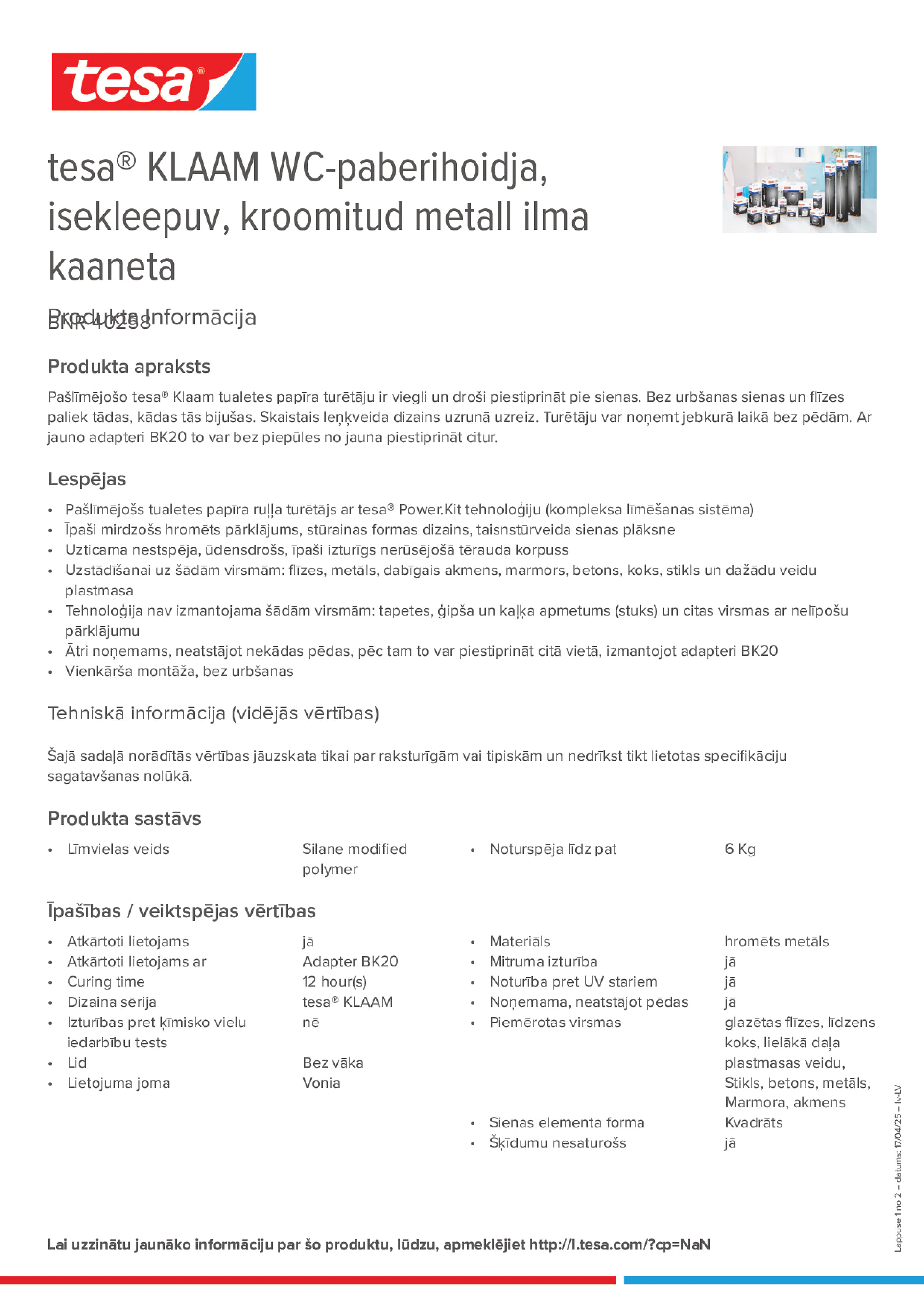 Product information_tesa® 40258_lv-LV