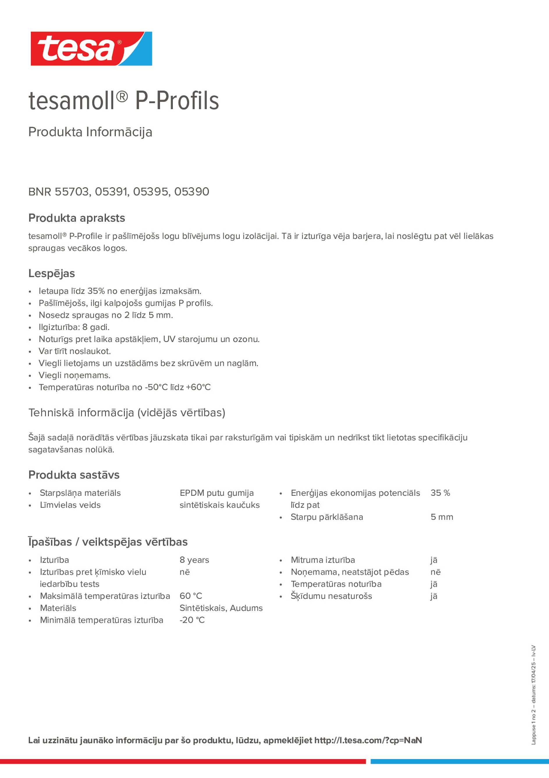 Product information_tesamoll® 5366_lv-LV