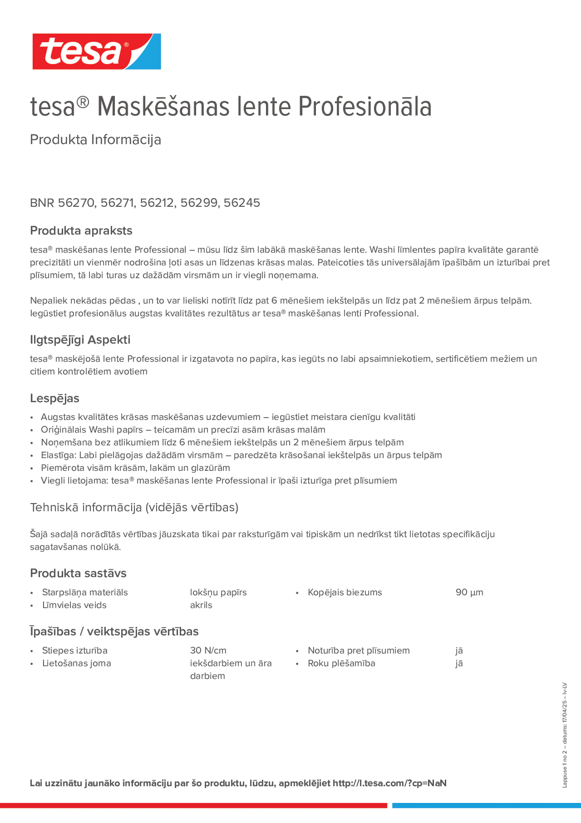 Product information_tesa® 56212_lv-LV