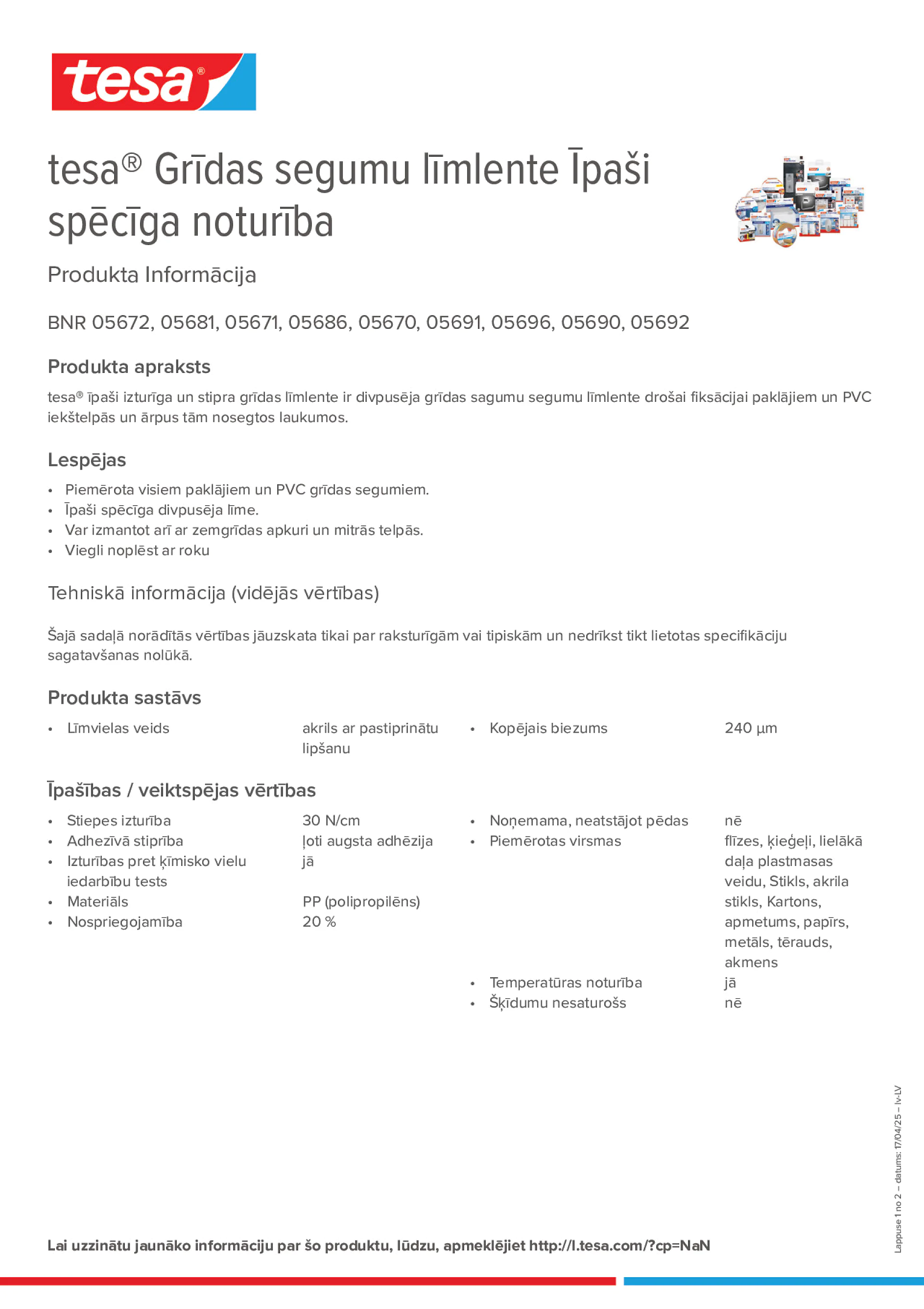 Product information_tesa® 5696_lv-LV