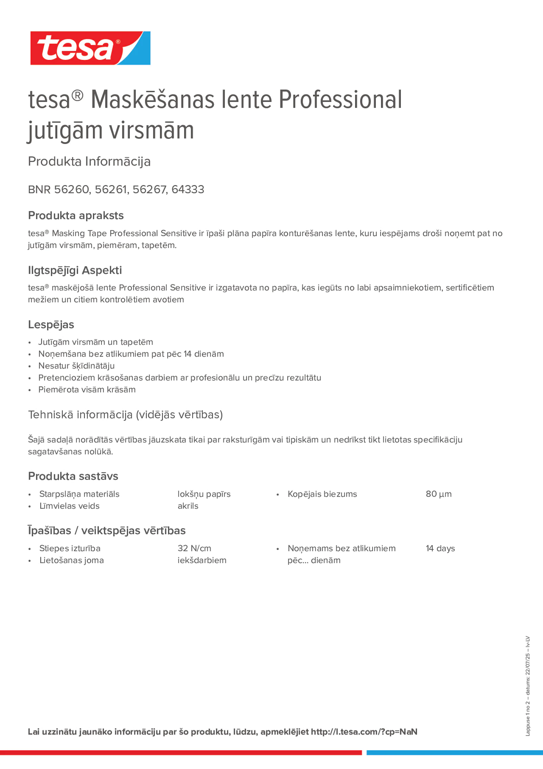 Product information_tesa® 56260_lv-LV