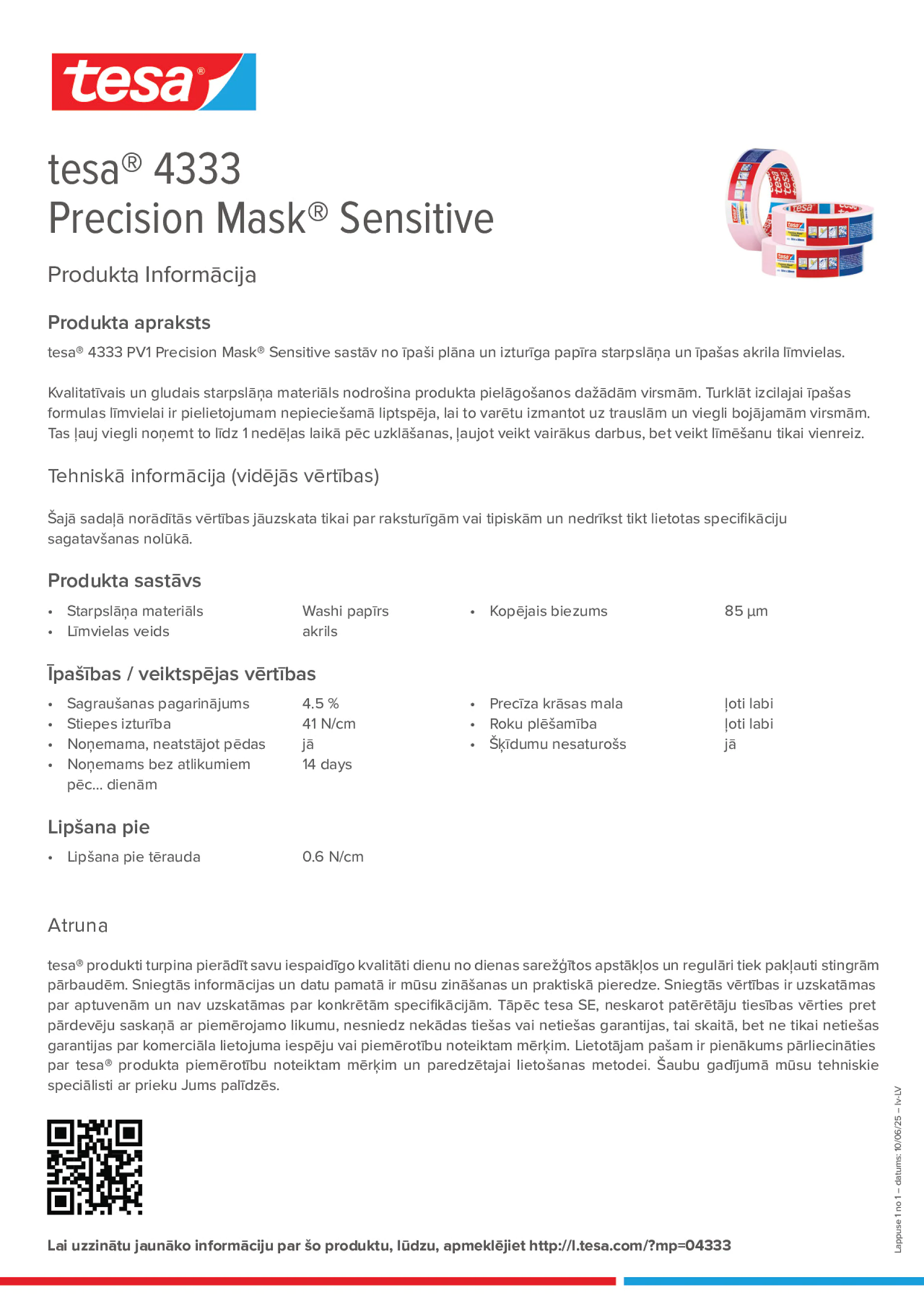 Product information_tesa® 04333_lv-LV