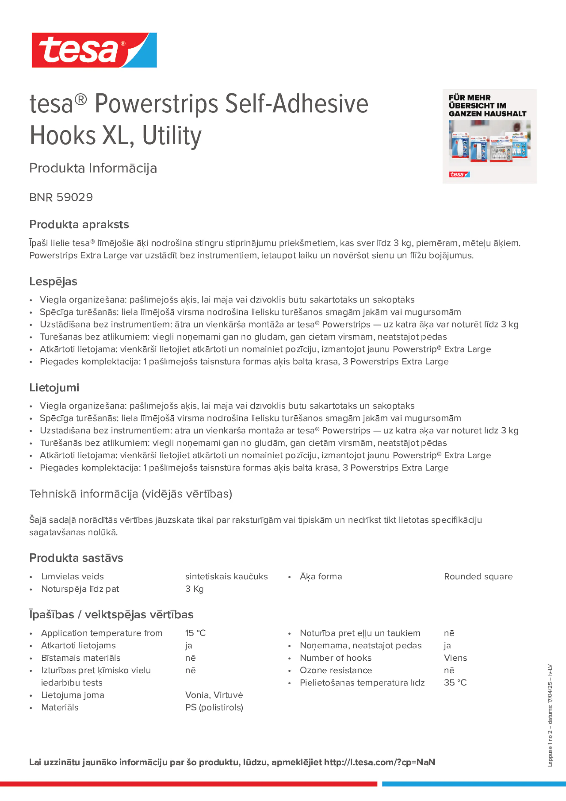 Product information_tesa® Powerstrips 59029_lv-LV
