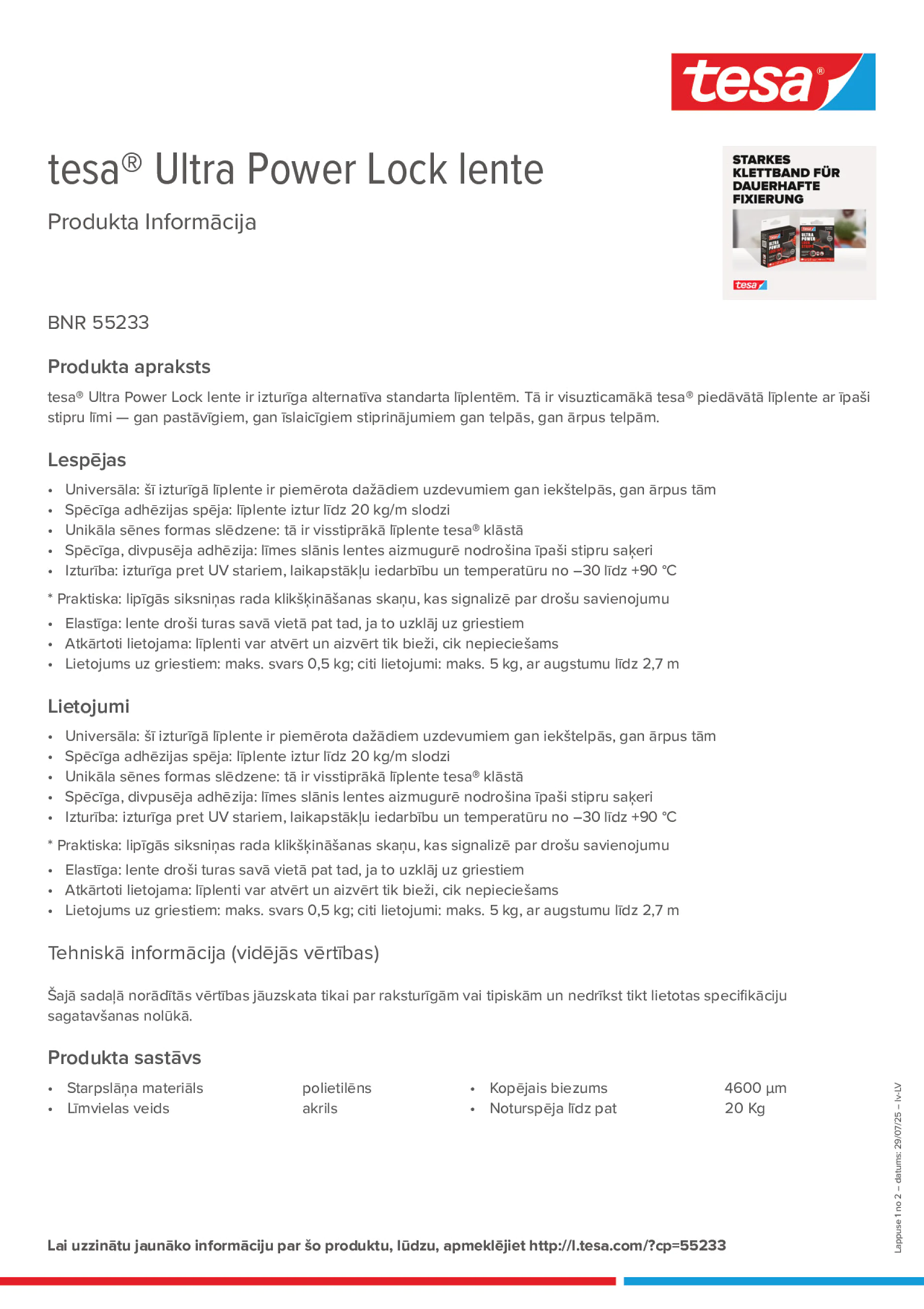Product information_tesa® 55233_lv-LV