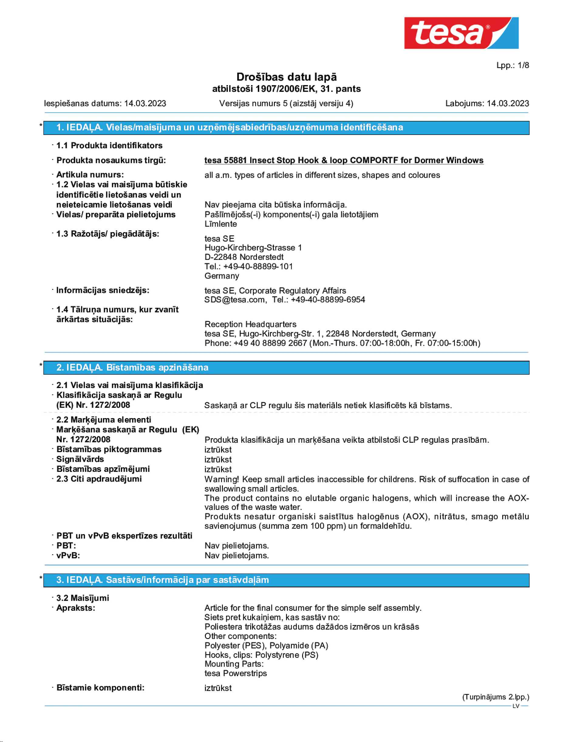 Safety data sheet_tesa® 55881_lv-LV_v5
