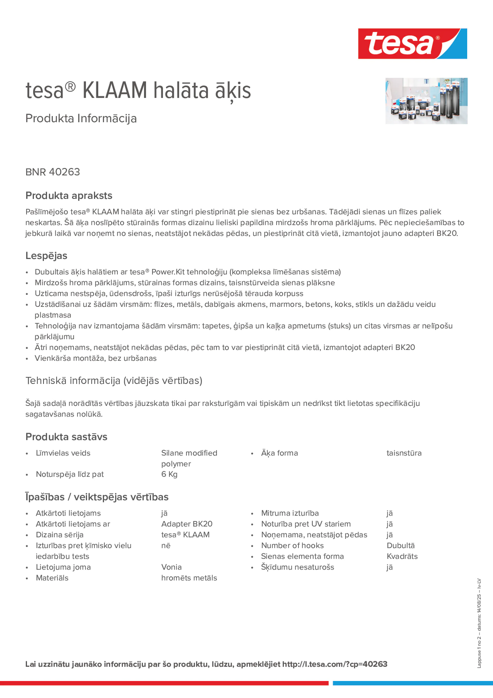 Product information_tesa® 40263_lv-LV