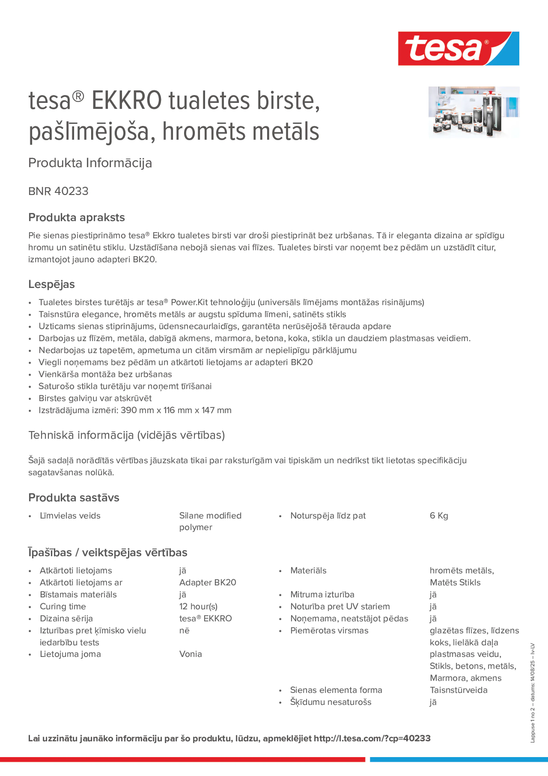Product information_tesa® 40233_lv-LV