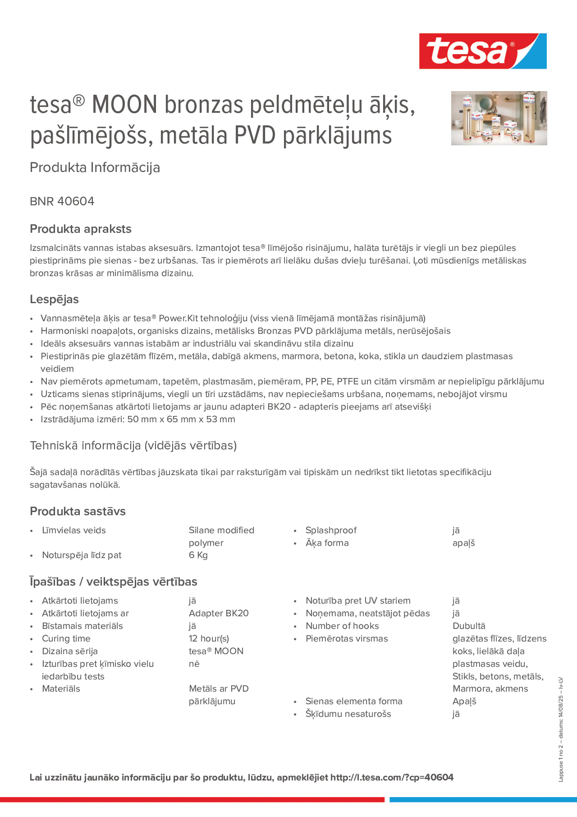 Product information_tesa® 40604_lv-LV